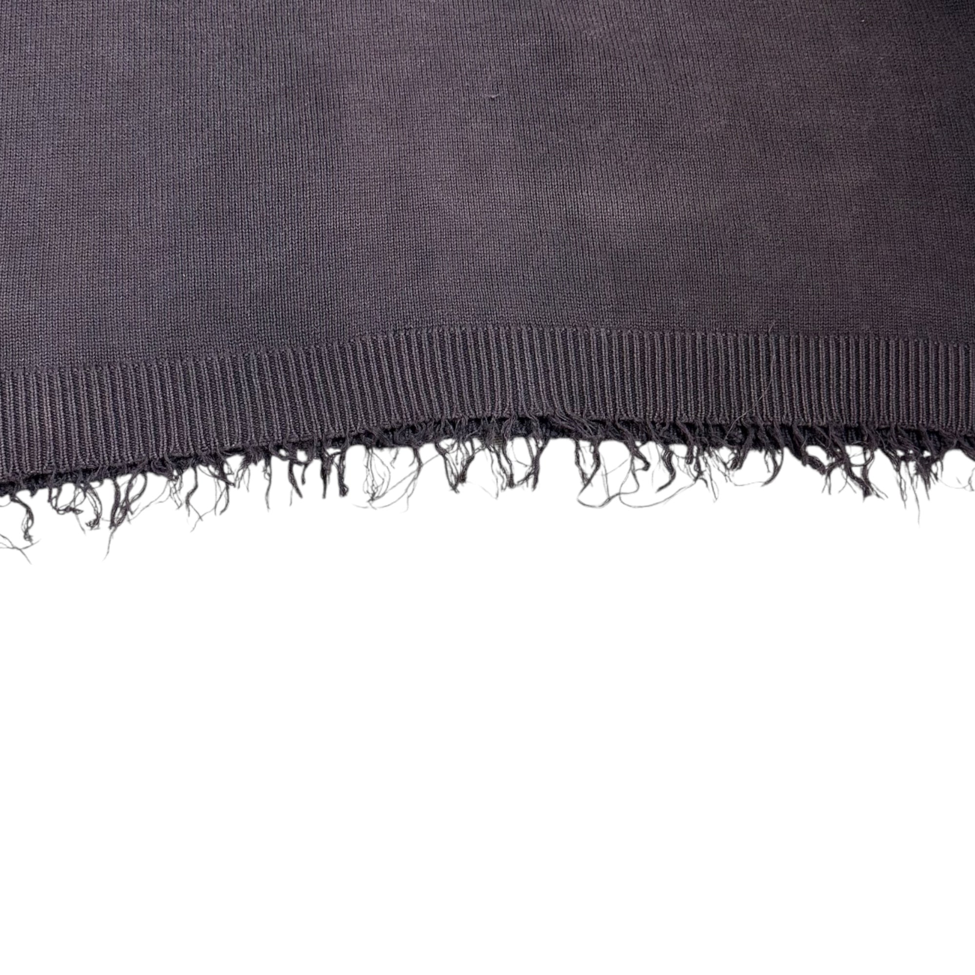 Maison Martin Margiela(メゾン マルタンマルジェラ) ⑥ 02SS~04AW By MISS DEANNA Archive Destroy Cotton Knit ミスディアナ期 アーカイブ デストロイ コットン ニット 表記無(メンズL程度) パープル 00’s 本人期 レディースライン