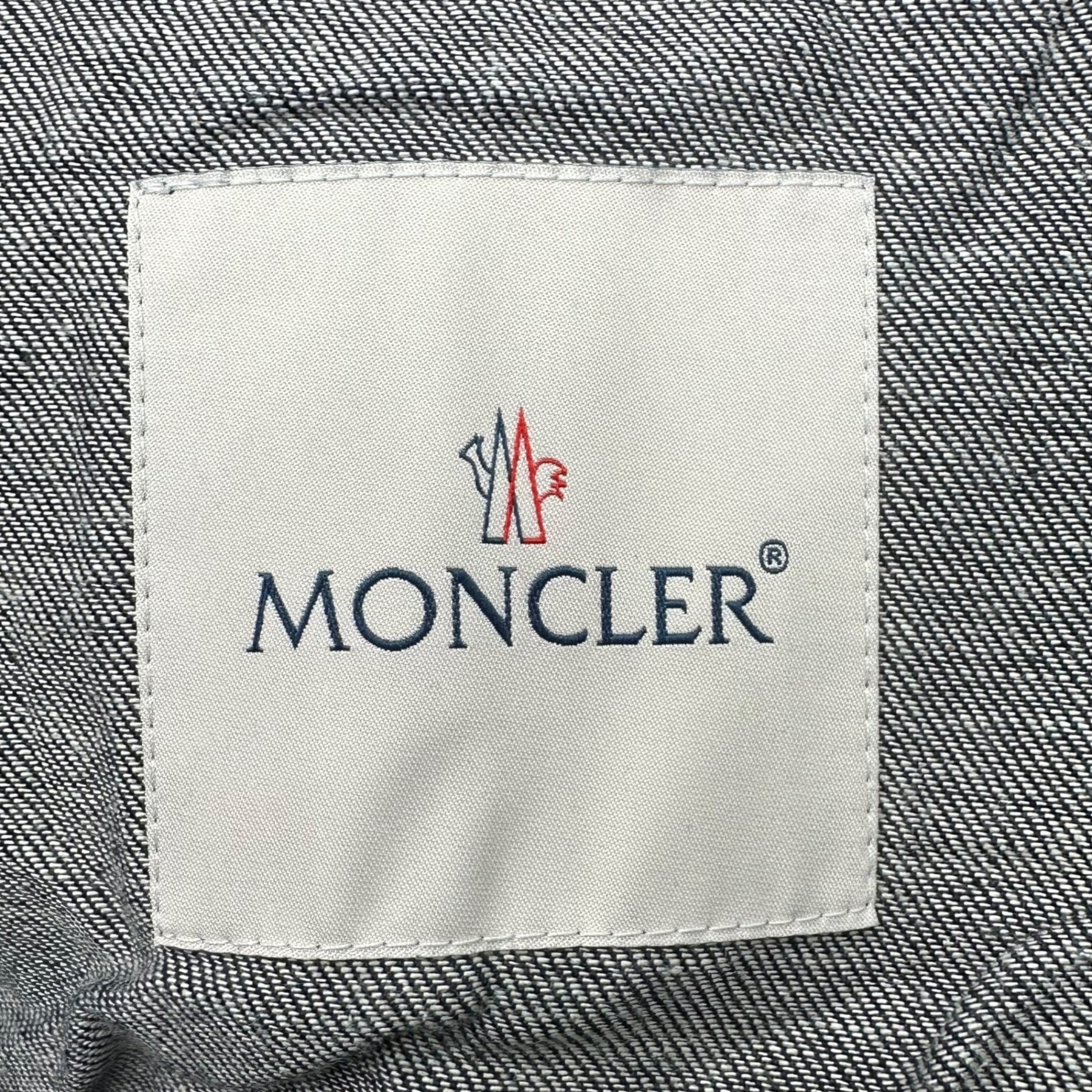 MONCLER(モンクレール) ALAIN Urethane tape denim hooded jacket アラン ウレタンテープ デニム フーデッド ジャケット パーカー C1-091-42011-35-5499Y 0(XS程度) インディゴ×ネイビー