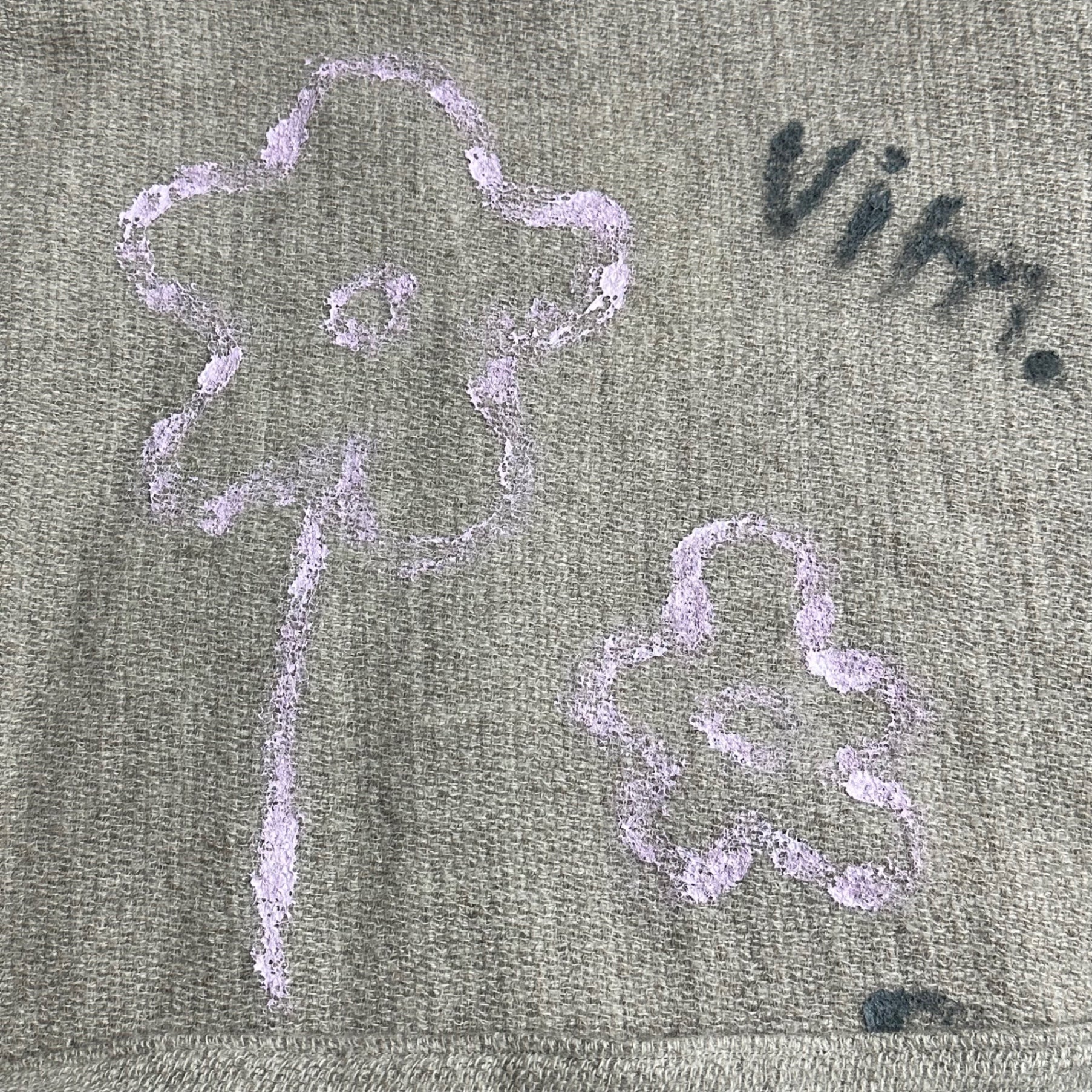 DRIES VAN NOTEN(ドリスヴァンノッテン) 1998AW ”Viburnum” Memorial Graphic Gown Coat メモリアル グラフィック ニット ガウン コート FREE グレー 90's 90年代 アーカイブ ライカ