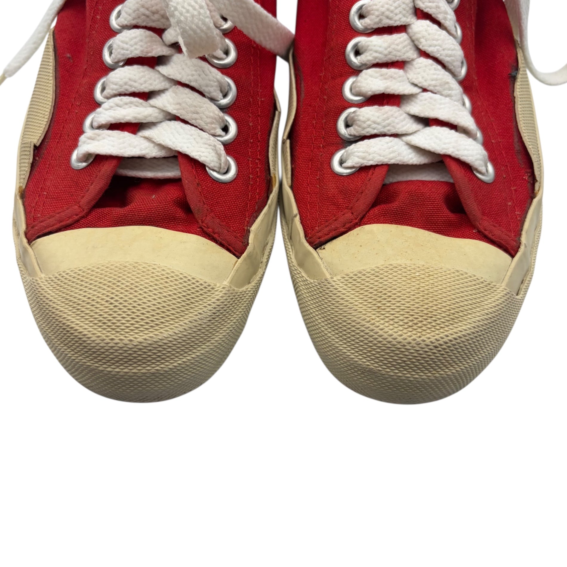 UNDER COVER×FINESSE(アンダーカバー×フィネス) 1999 Canvas low-top sneakers キャンバス ローカット スニーカー 23.5cm レッド