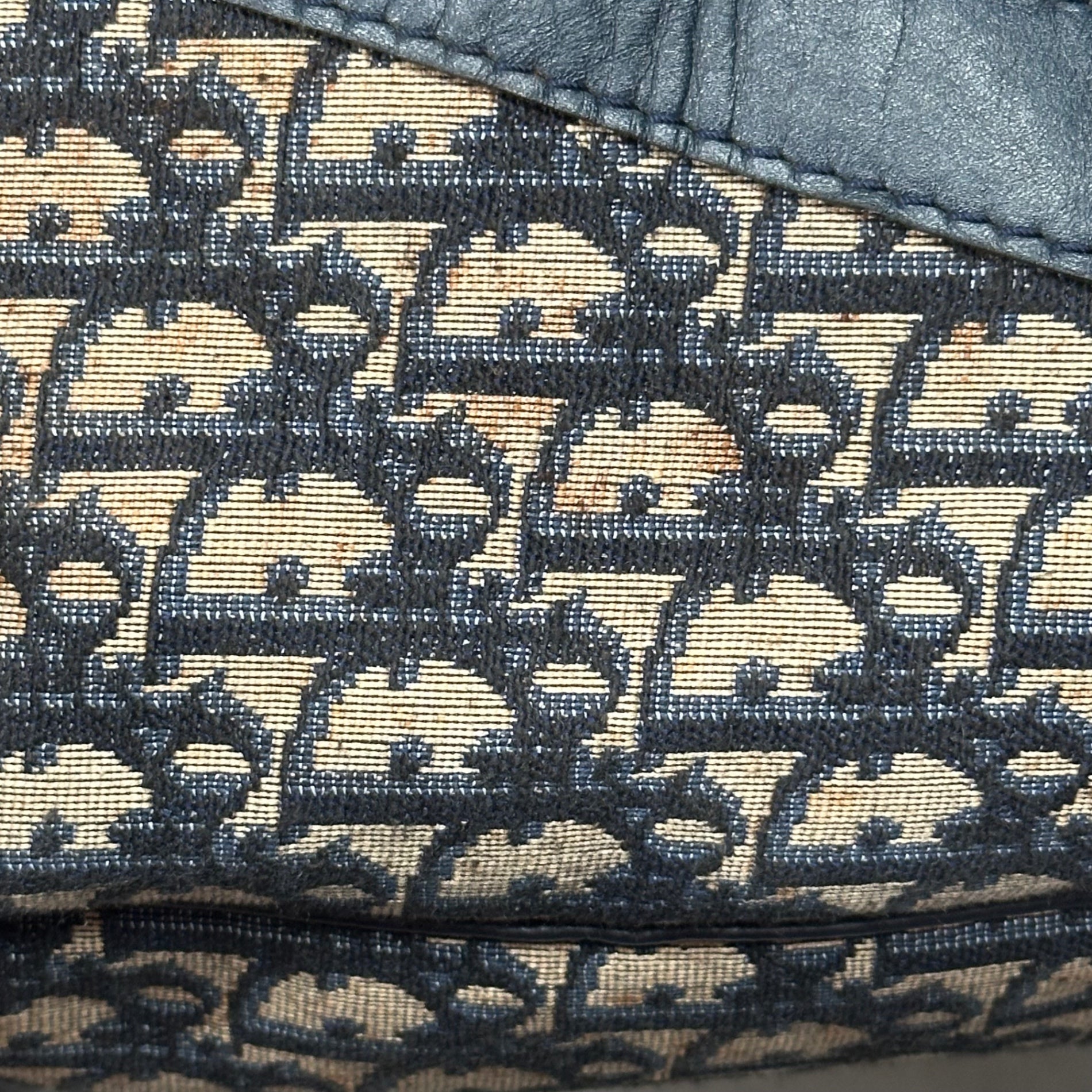 Christian Dior(クリスチャンディオール) 1970's Trotter monogram duffle bag トロッター柄 ボストン バッグ ネイビー×ベージュ 70年代 ヴィンテージ 旅行鞄 ECLAIRジップ