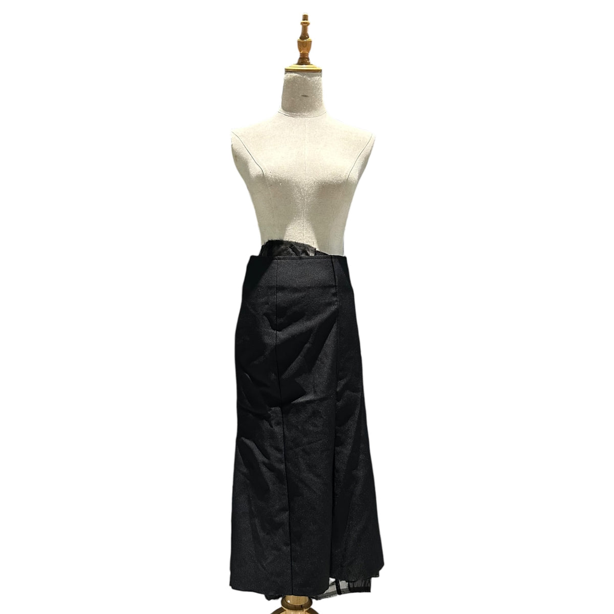 COMME des GARCONS(コムデギャルソン) 1999SS Cotton-Liner Polyester Skirt コットン ライナー エステル スカート GS-10009S S ブラック AD1998 90s アーカイブ