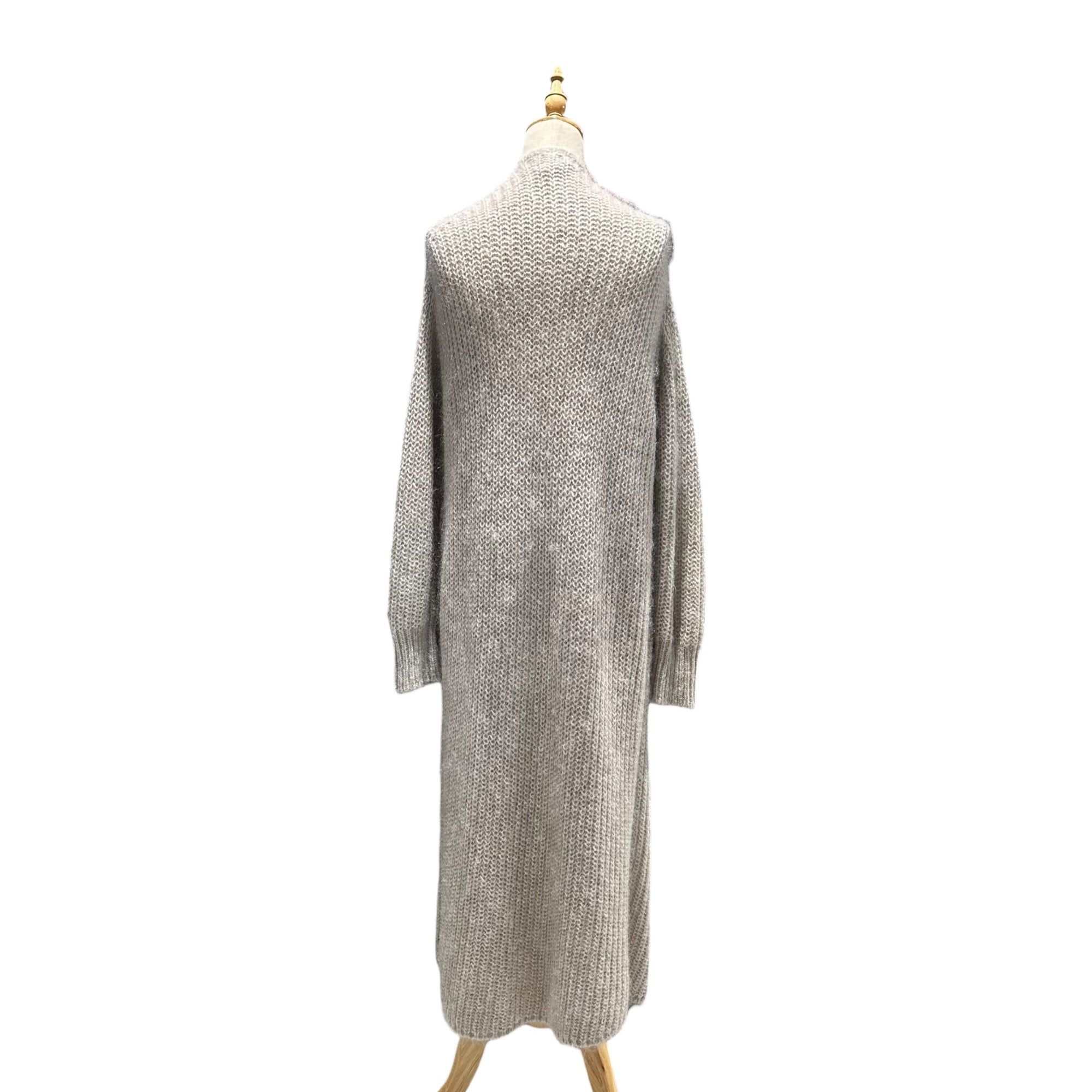 CHANEL(シャネル) 2004AW Silk Rayon Super Long Cardigan シルク レーヨン スーパー ロング カーディガン P23893W03364 38 ライトグレー 04A ニット