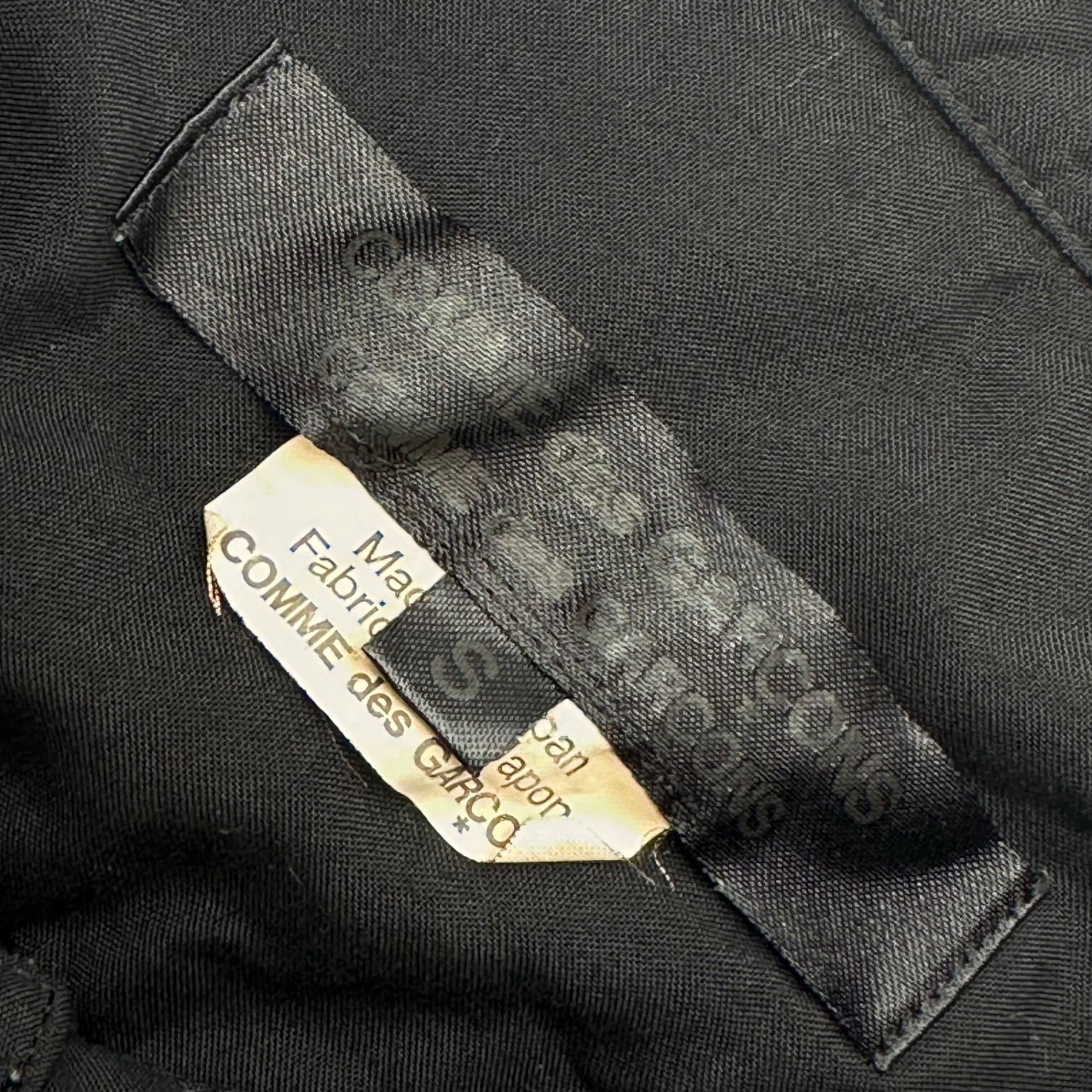 COMME des GARCONS COMME des GARCONS(コムデギャルソンコムデギャルソン) 2022SS Ester Cutaway Regular Collar Blouse Shirt エステル 断ち切り レギュラーカラー ブラウス シャツ RI-B001 S ブラック AD2021