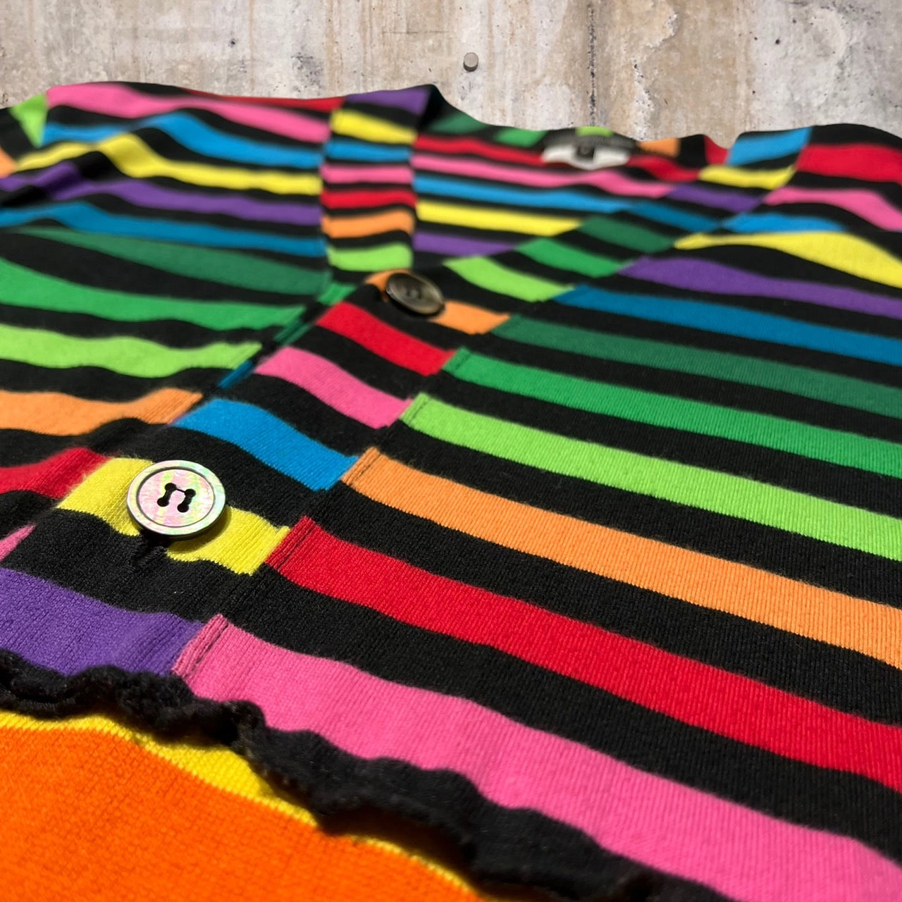 COMME des GARCONS HOMME PLUS(コムデギャルソンオムプリュス) 20AW切替ボーダーカーディガン PF-T006 S ミックス AD2020 Color Resistance期