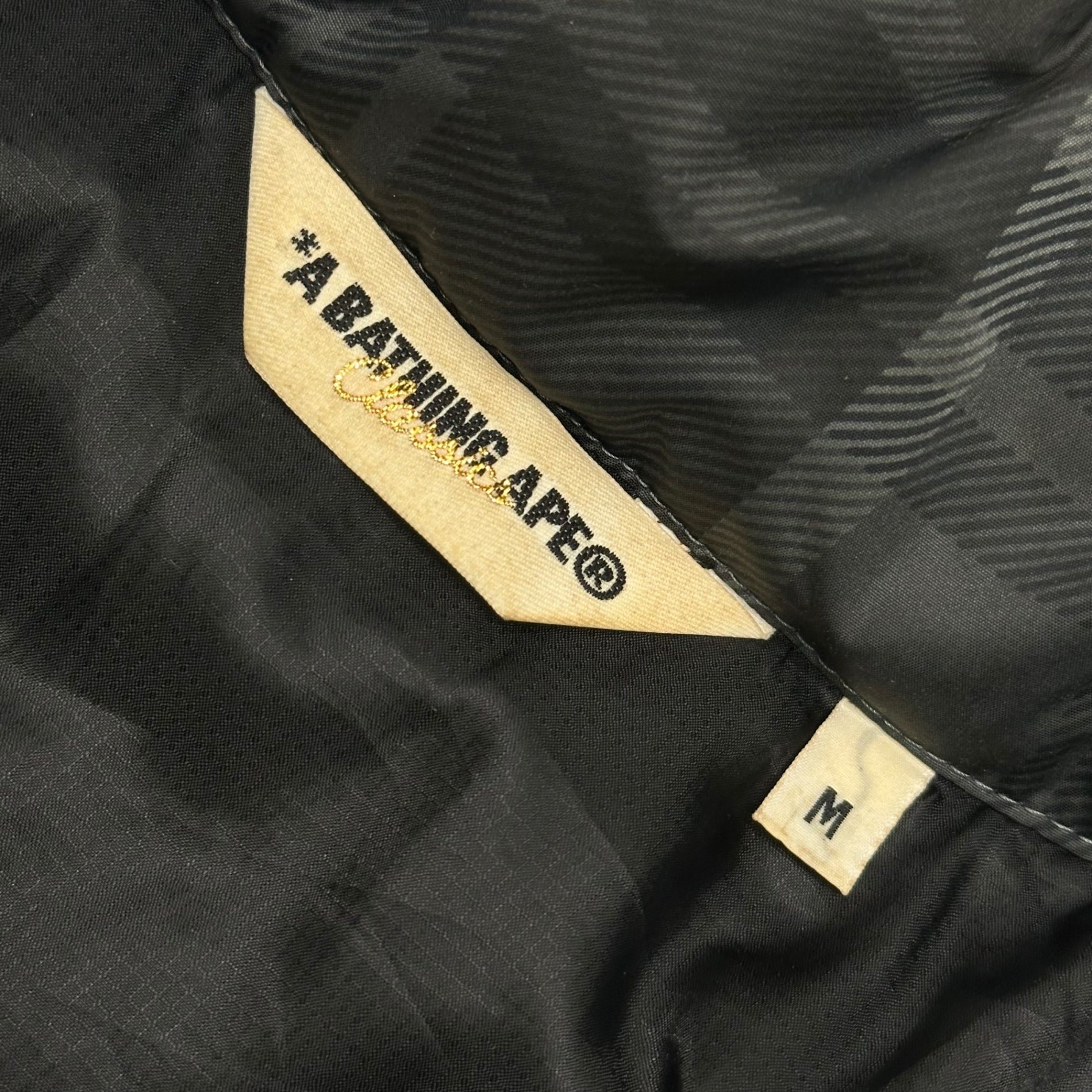 A BATHING APE(アベイシングエイプ) 2000's Tartan Padded Jacket タータンチェック パテッド ジャケット M グレー 中綿