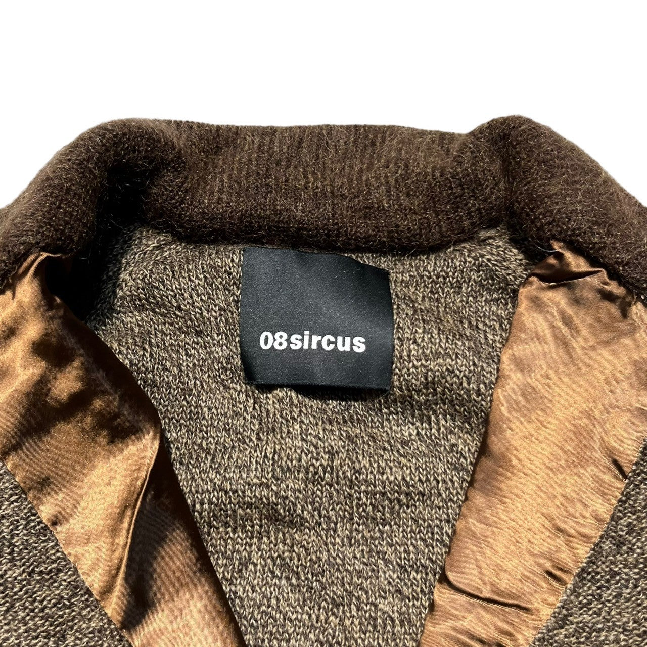 08sircus(08サーカス) 4-button knit jacket 4ボタン ニット ジャケット 10AM-KN07 SIZE 1/46 ブラウン