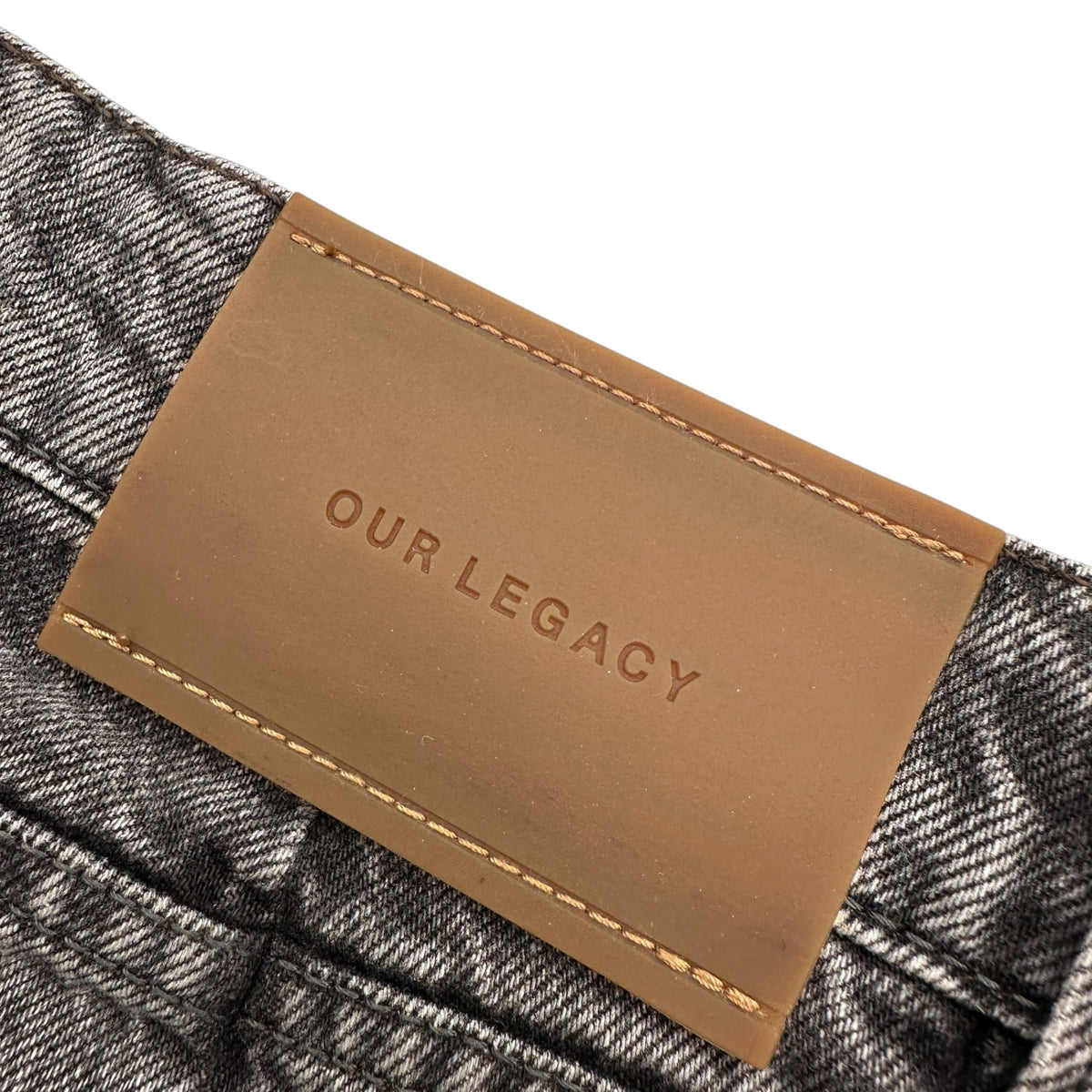 OUR LEGACY(アワーレガシー) TREBLE CUT DAMEGE DENIM PANTS トレブルカット ダメージ デニム パンツ W4255TH 26 ブラック 男性着用可能