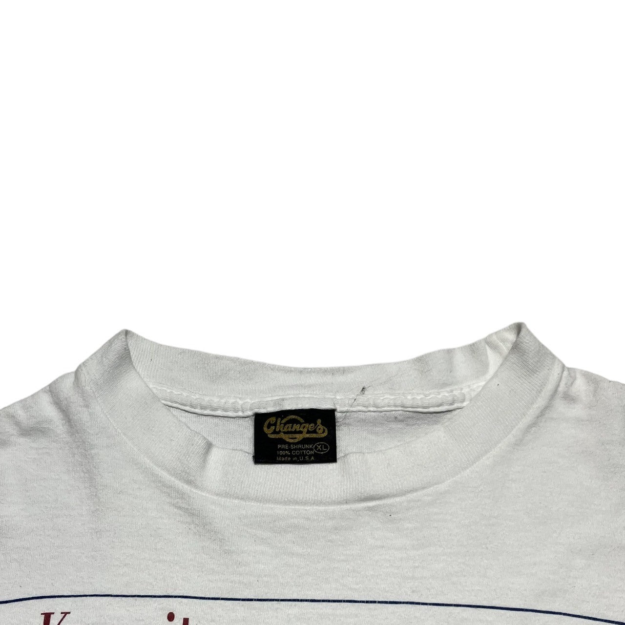 Changes(チェンジィズ) 90's ”Kermit” forest gump parody TEE カーミット フォレスト ガンプ パロディ ヴィンテージ Tシャツ XL ホワイト 90年代 Forrest Green