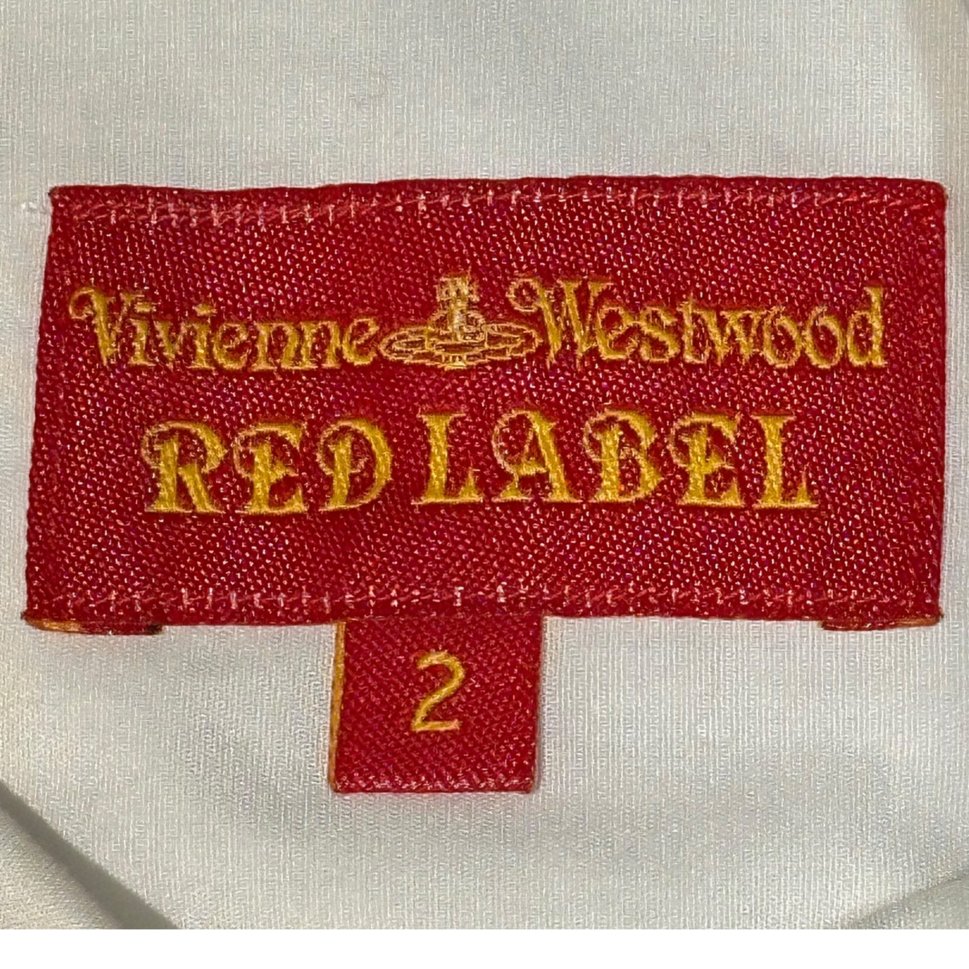 Vivienne Westwood RED LABEL(ヴィヴィアンウエストウッドレッドレーベル) Orb Logo Embroidered Long-Sleeve Shirt オーブ ロゴ 刺繍 L/S シャツ 16-03-862001 2 ホワイト