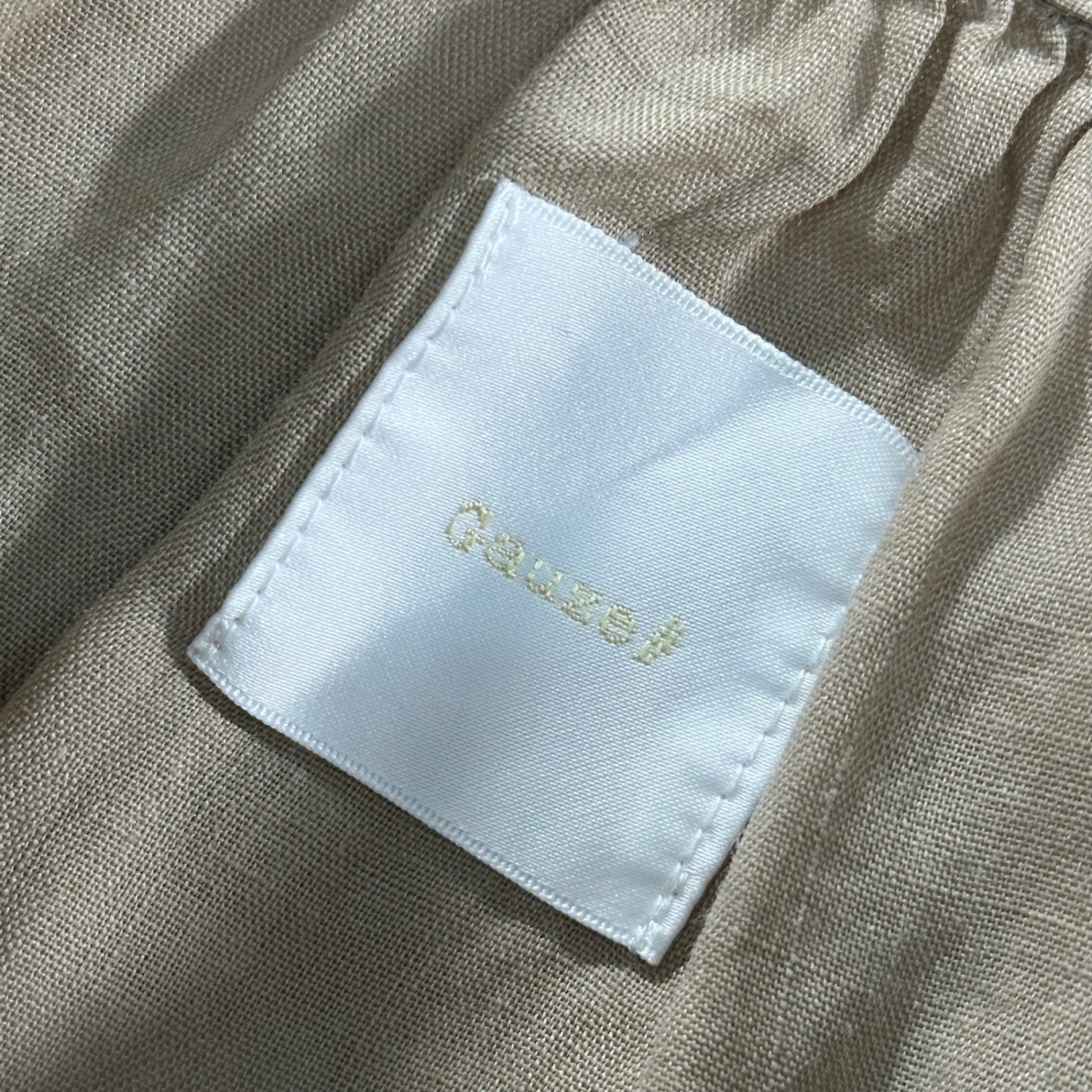 Gauze#(ガーゼ) Antique Frill Blouse アンティーク フリル ブラウス FREE ベージュ