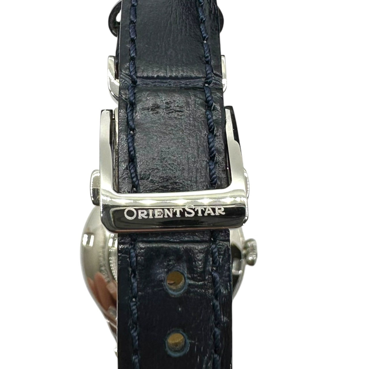 Orient Star(オリエントスター) Classic Semi-Skeleton クラシック セミ スケルトン 自動巻き 腕時計 55C4-UAA0 ホワイト 機械式 オープンハート ウォッチ 箱付