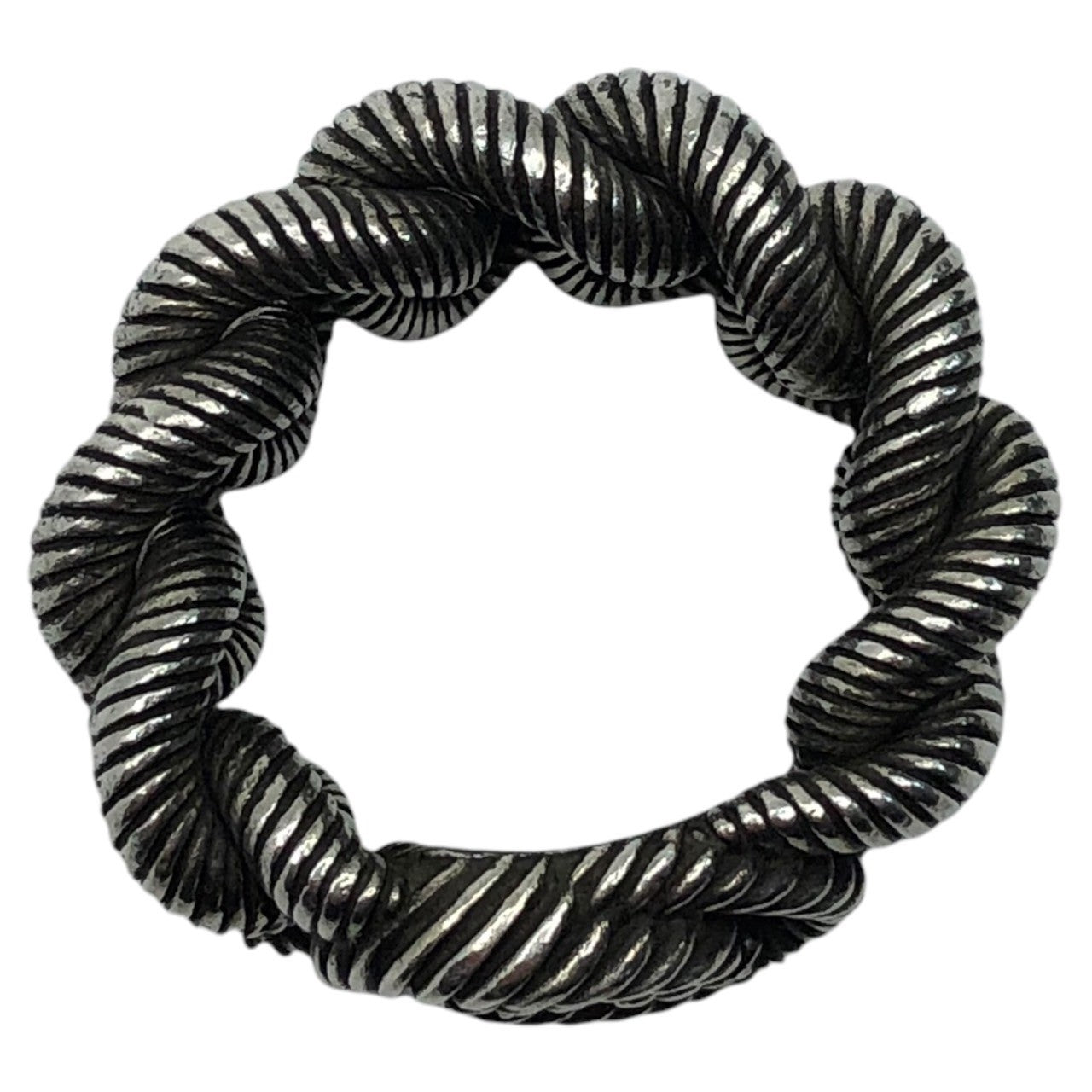 GUCCI(グッチ) Interlocking G chainring インターロッキングG チェーン リング ゴルメット Ag925/SV925 599740 J8400 0811 19 シルバー