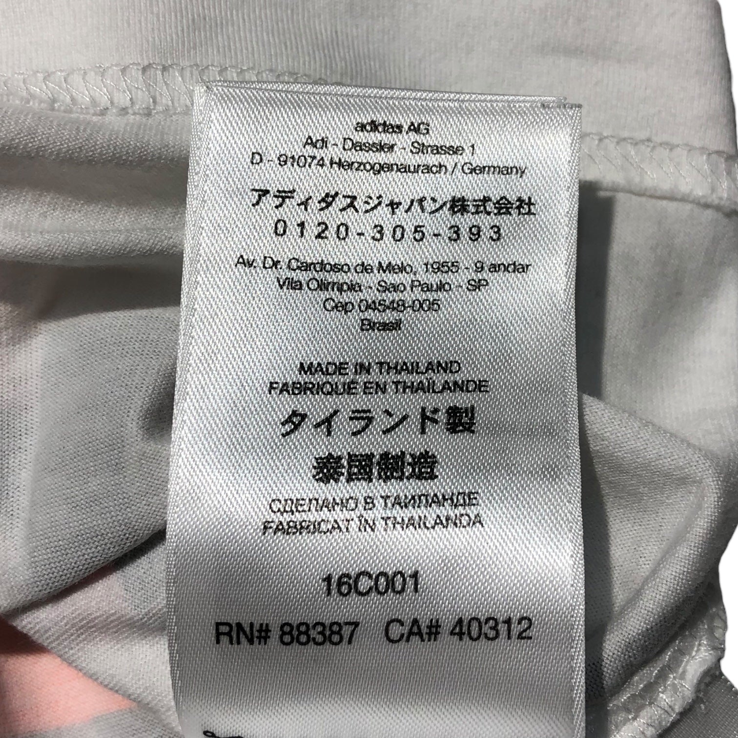 Y-3(ワイスリー) 20SS U SWM MC SS TEE ロゴ グラフィック 半袖 Tシャツ FN5728 M ホワイト YOHJI YAMAMOTO adidas/ヨウジヤマモト アディダス