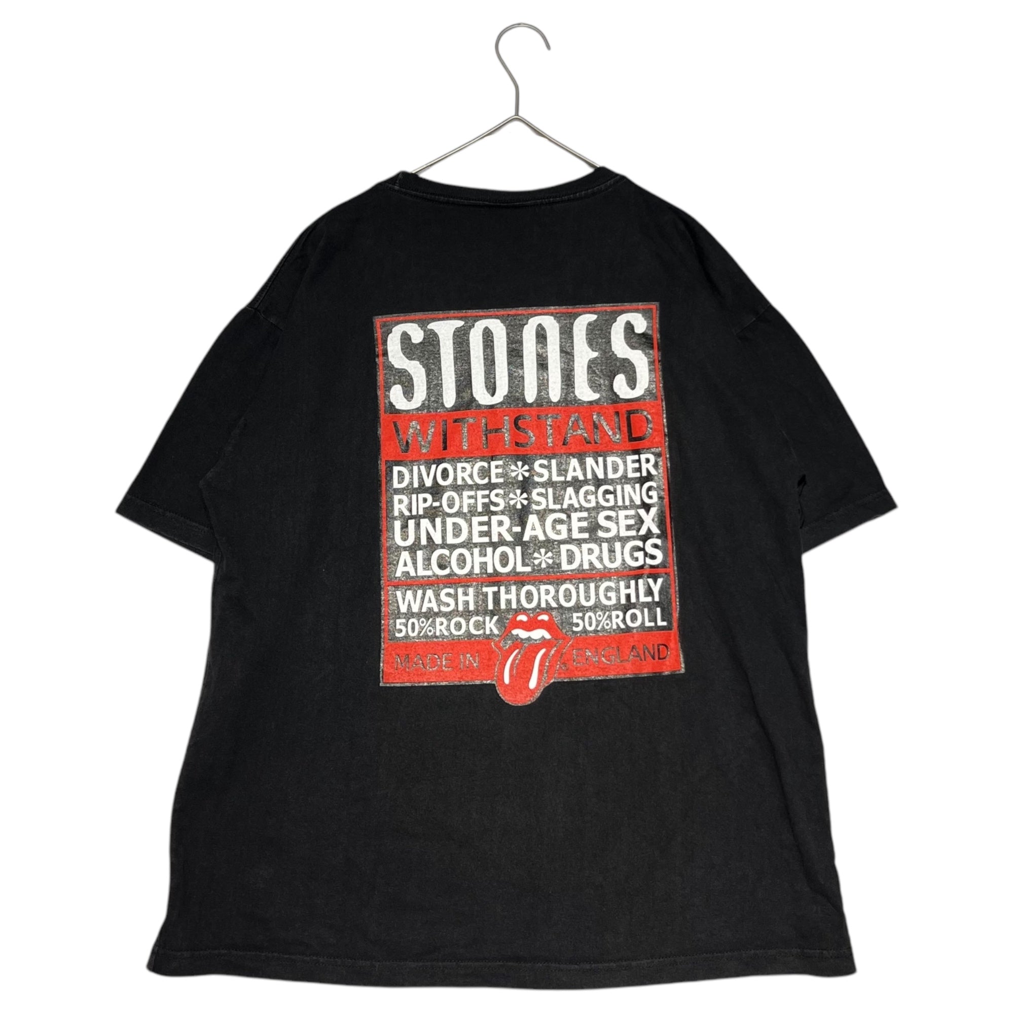VINTAGE(ヴィンテージ) 02's The Rolling Stones BAND T-SHIRT ローリングストーンズ バンド Tシャツ L ブラック ©︎2002 wall of fame
