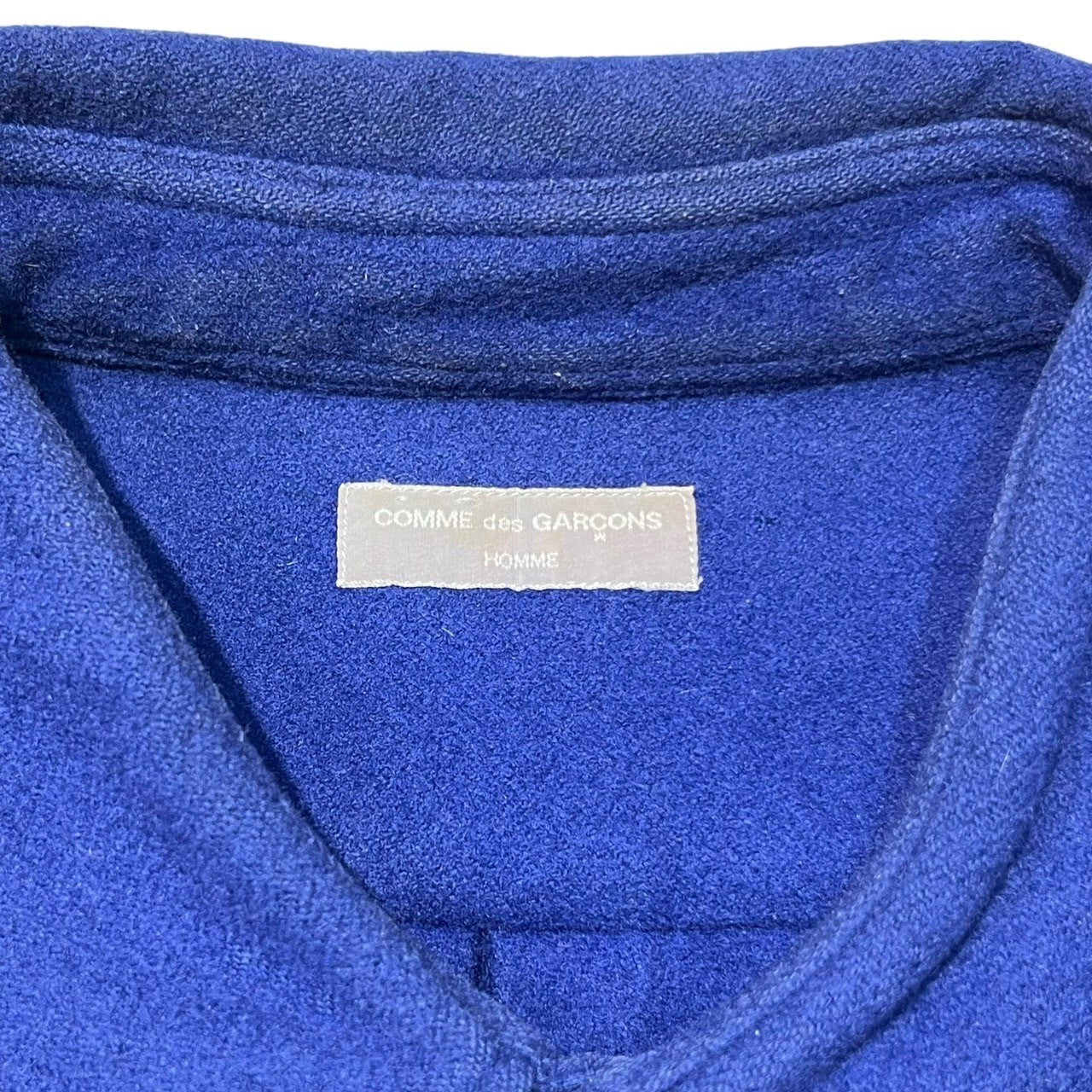 COMME des GARCONS HOMME(コムデギャルソンオム) 00AW cut-off pleated shirt jacket カットオフ バイアス プリーツ シャツ ジャケット HB-070020 表記なし(FREE) ブルー AD2000 田中オム 00’s