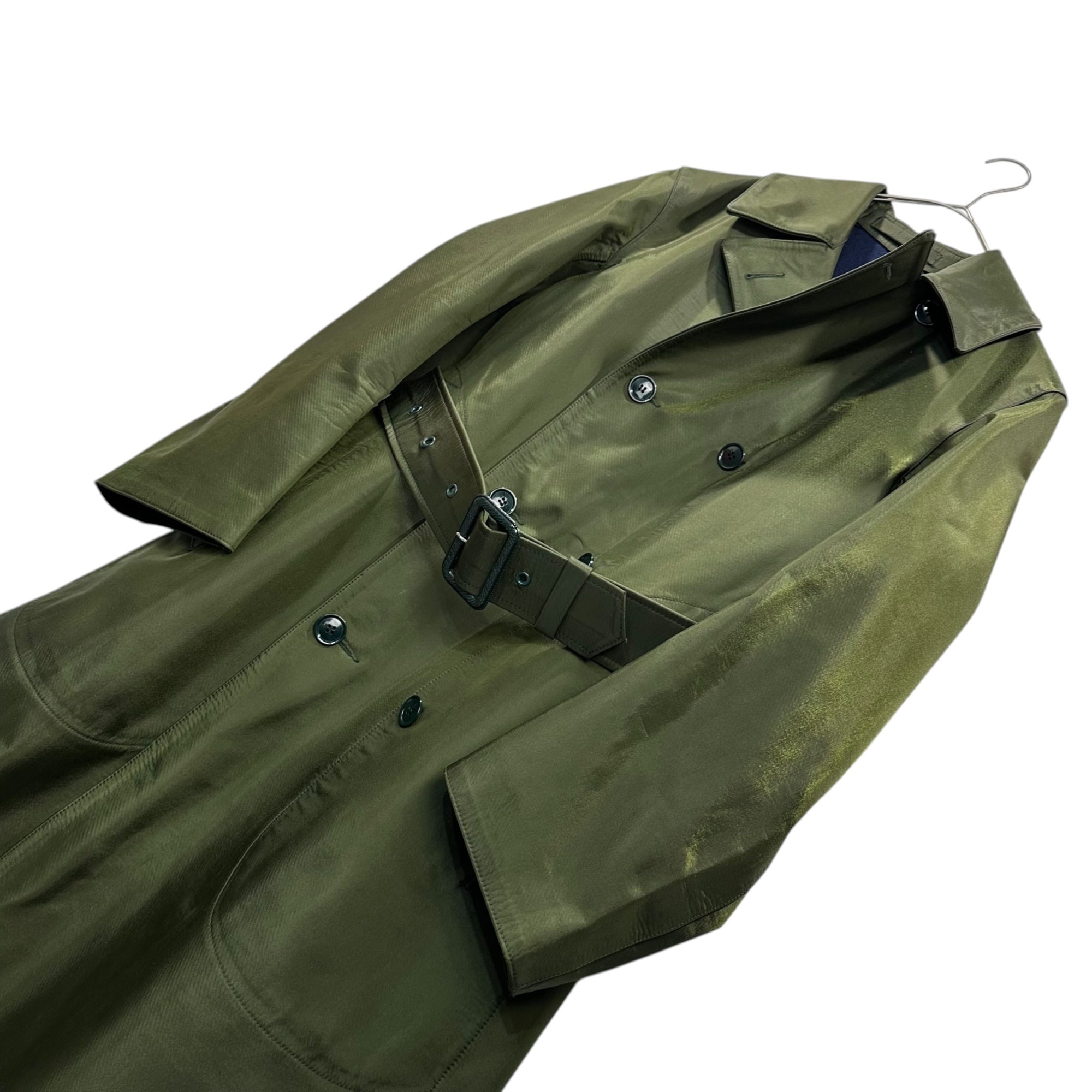 BRITISH MILITARY(イギリス軍) 60's~70's MACKINTOSH WATERPROOF COAT マッキントッシュ社製 ゴム引き トレンチ コート 8405-99-132-3636 170/92 グリーン 60年代~70年代 ヴィンテージ