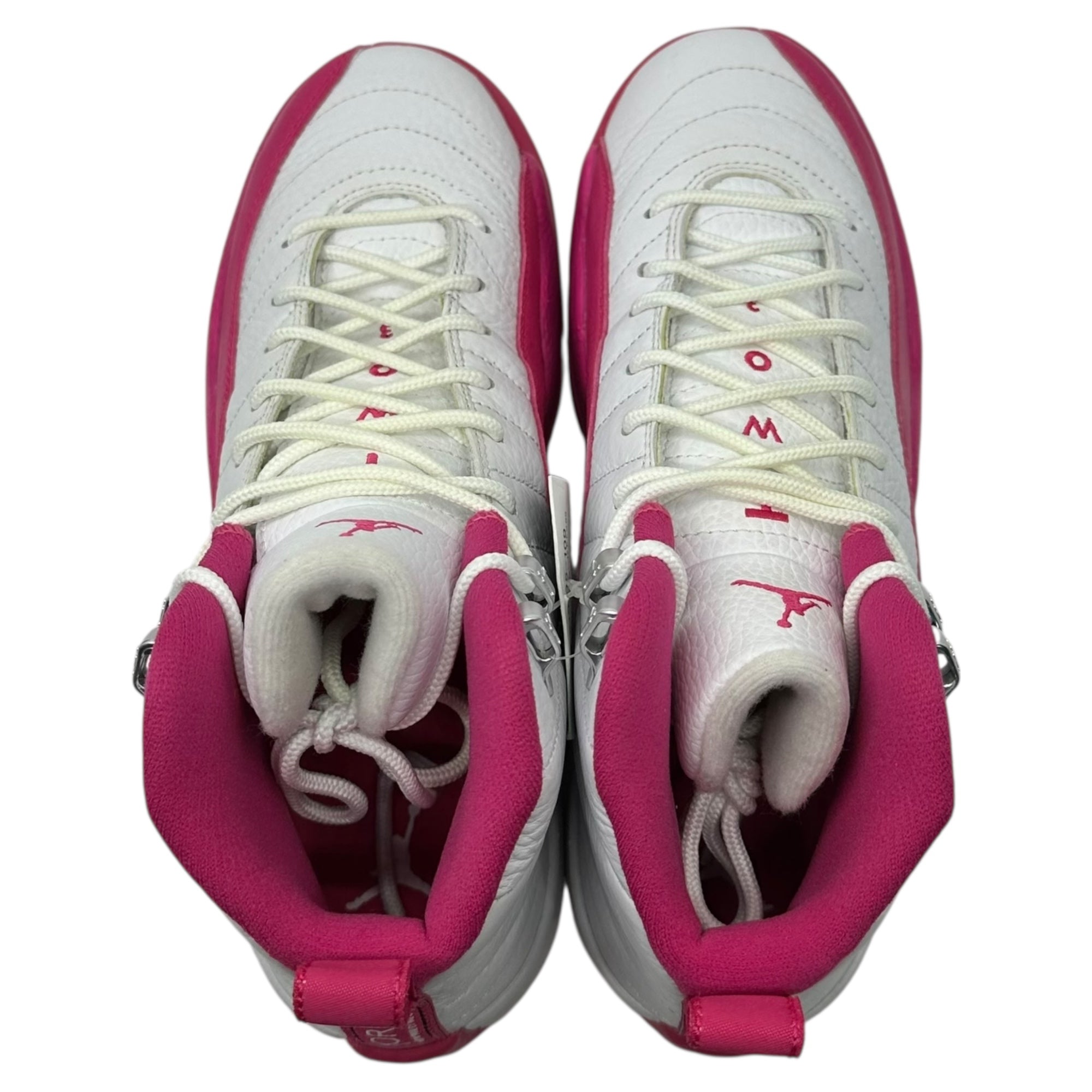 NIKE(ナイキ) GS Air Jordan 12 Retro "Dynamic Pink" エアジョーダン12 レトロ ダイナミックピンク ハイカット スニーカー 510815-109 24.0cm ホワイト×ピンク