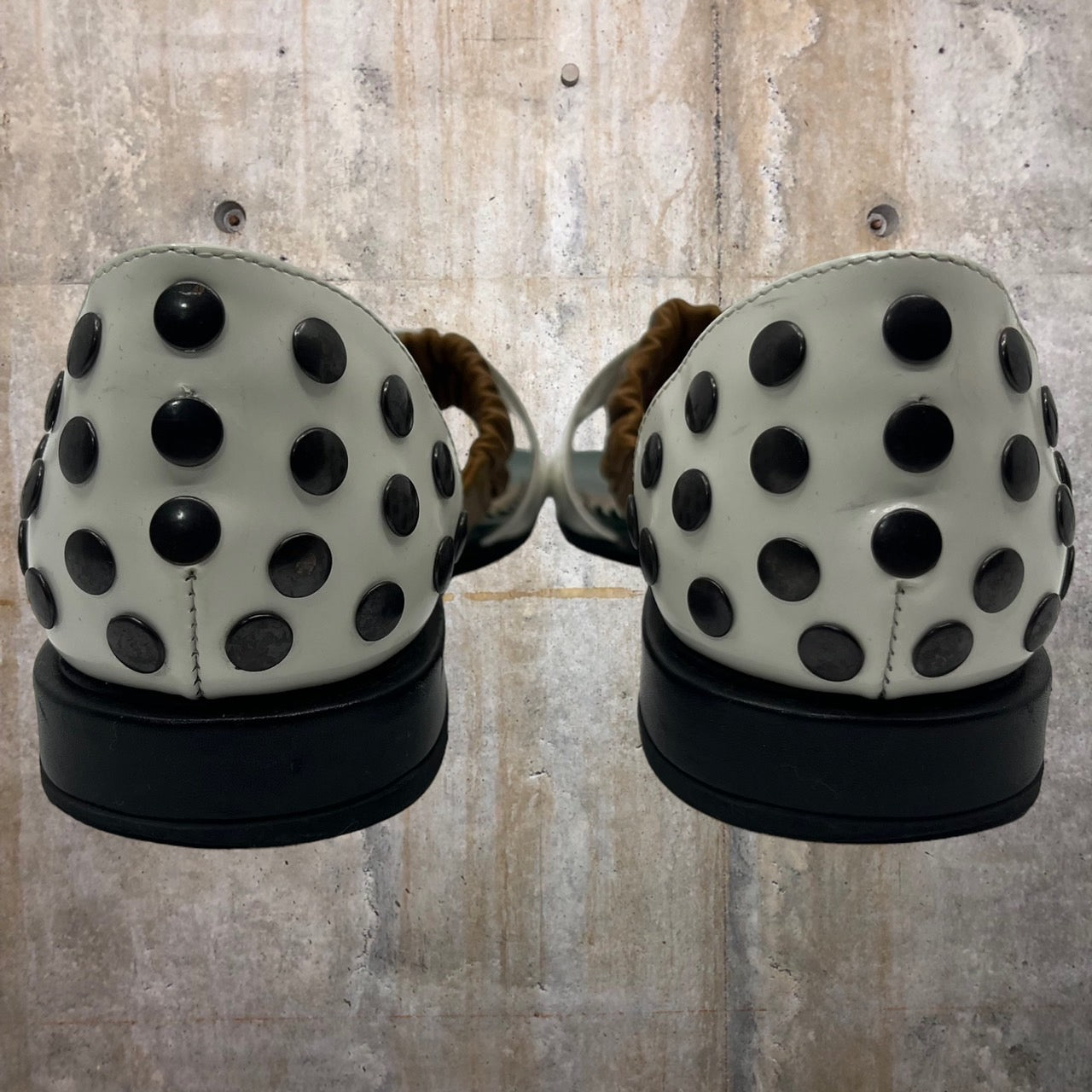 TOGA PULLA(トーガプルラ) square toe sandals スクエアトゥ サンダル ウエスタン ベルト 36(23cm程度) ミックス