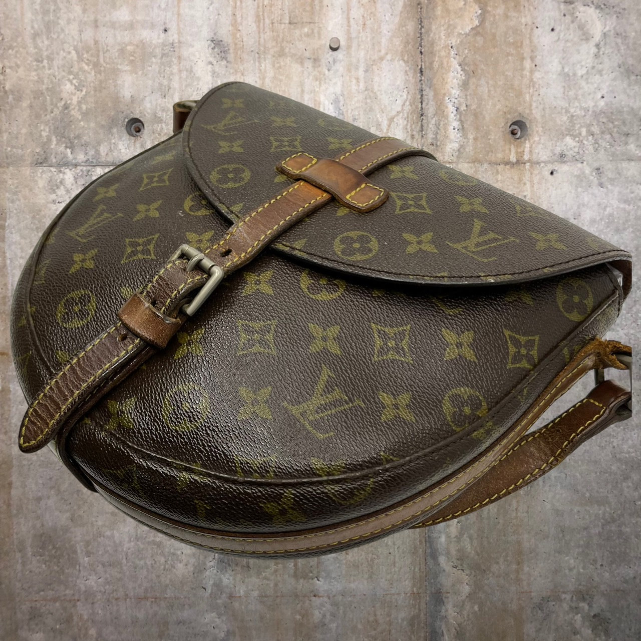 LOUIS VUITTON(ルイヴィトン) 70’s シャンティGM モノグラム ショルダー バッグ M51232 GM ブラウン/モノグラム ECLAIRジップ 推定70年代