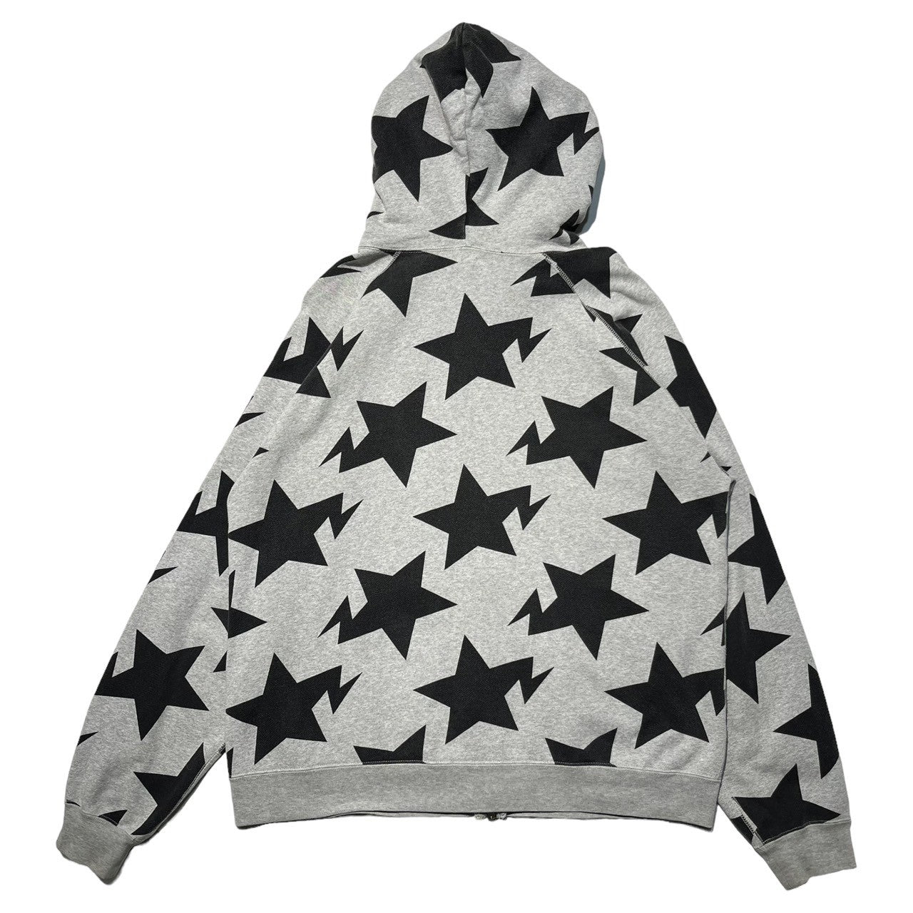 A BATHING APE(アベイシングエイプ) 00's BAPE STA ZIP UP PARKA ジップ アップ パーカー L グレー×ブラック