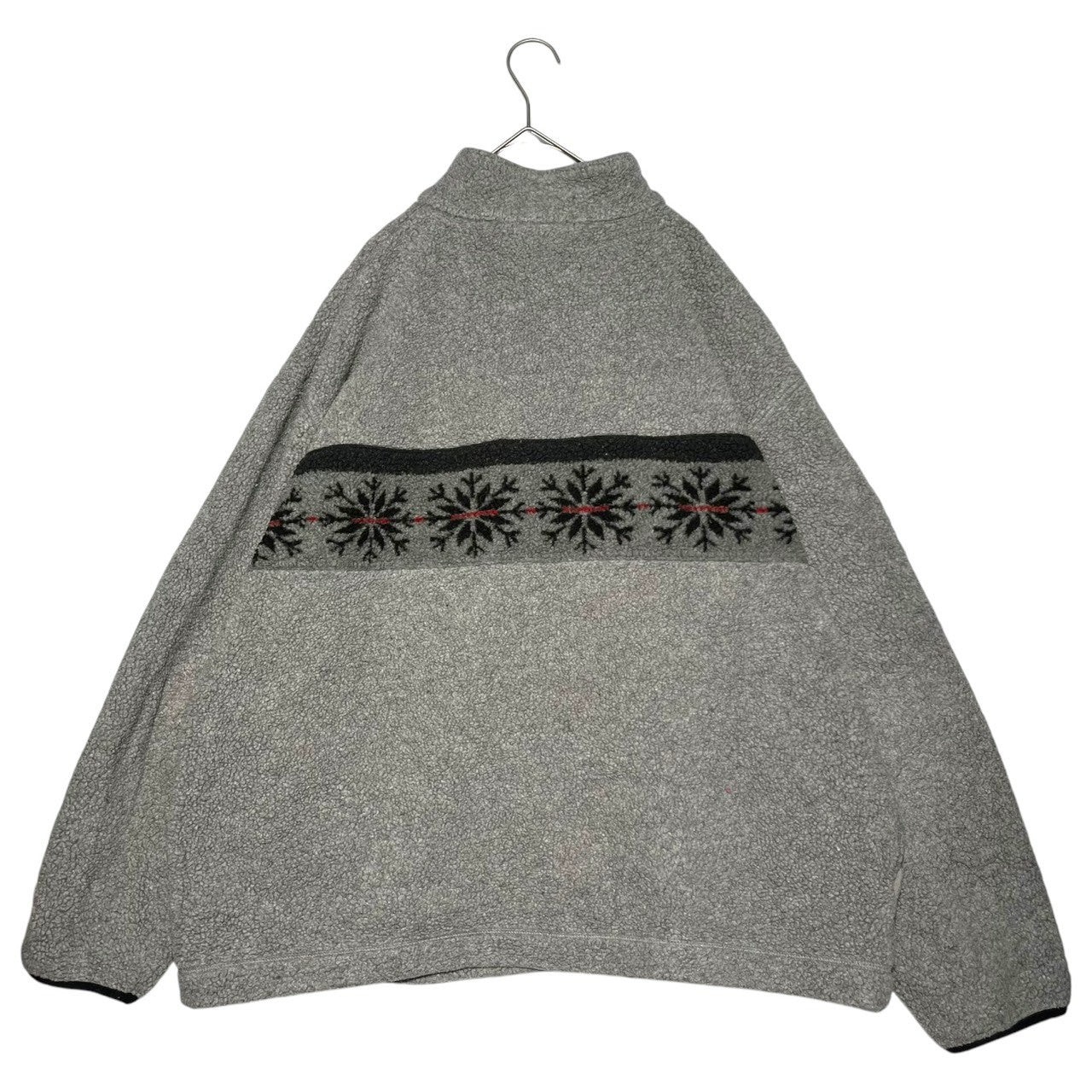 NAUTICA(ノーティカ) ~00's USA made half zip fleece jacket ハーフジップ フリース ジャケット XXL グレー ~00年代 USA製