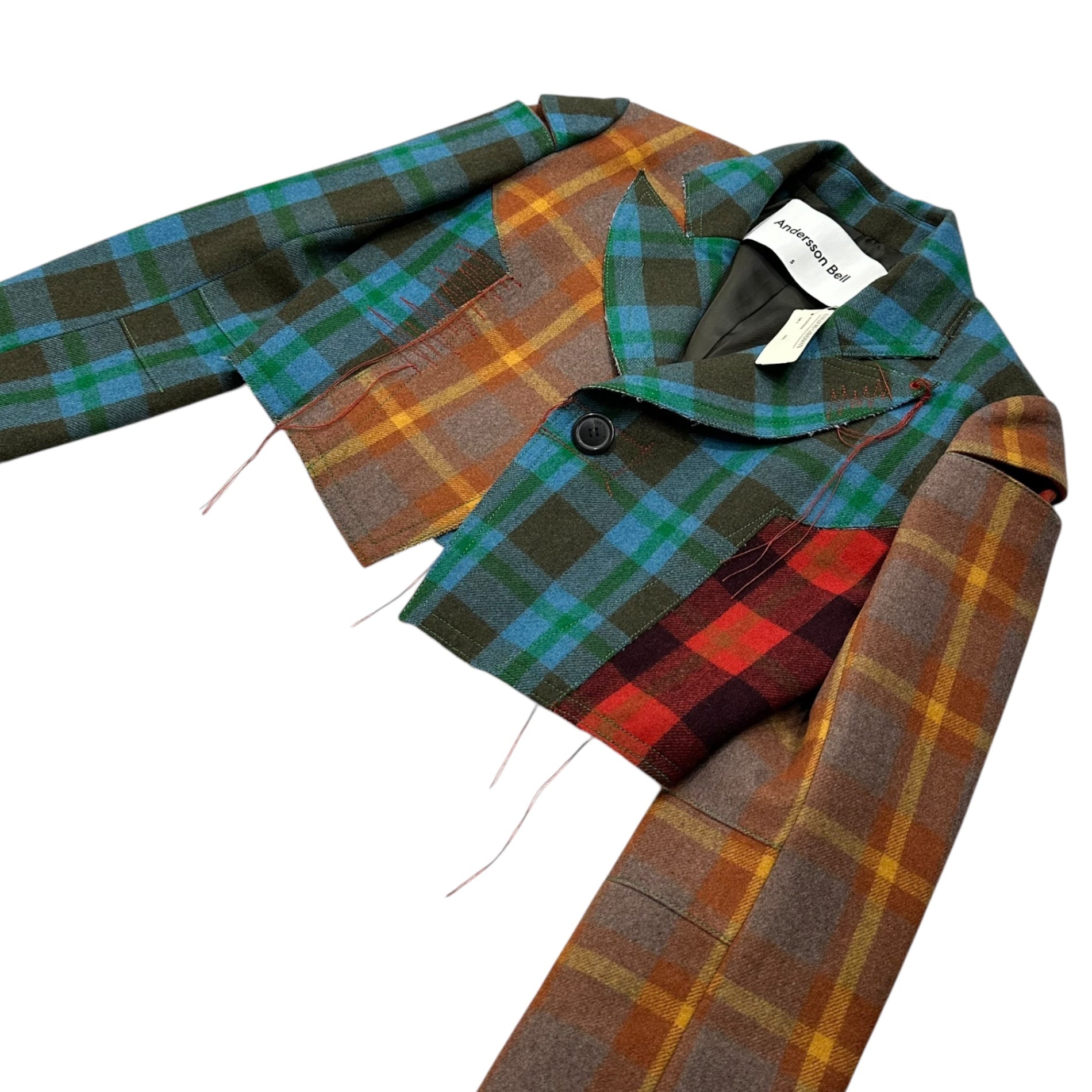 Andersson Bell(アンダーソンベル) Multicolor Melton Check Jacket マルチカラー メルトン チェック ジャケット 4368034 MULTI S マルチカラー ショートレングス