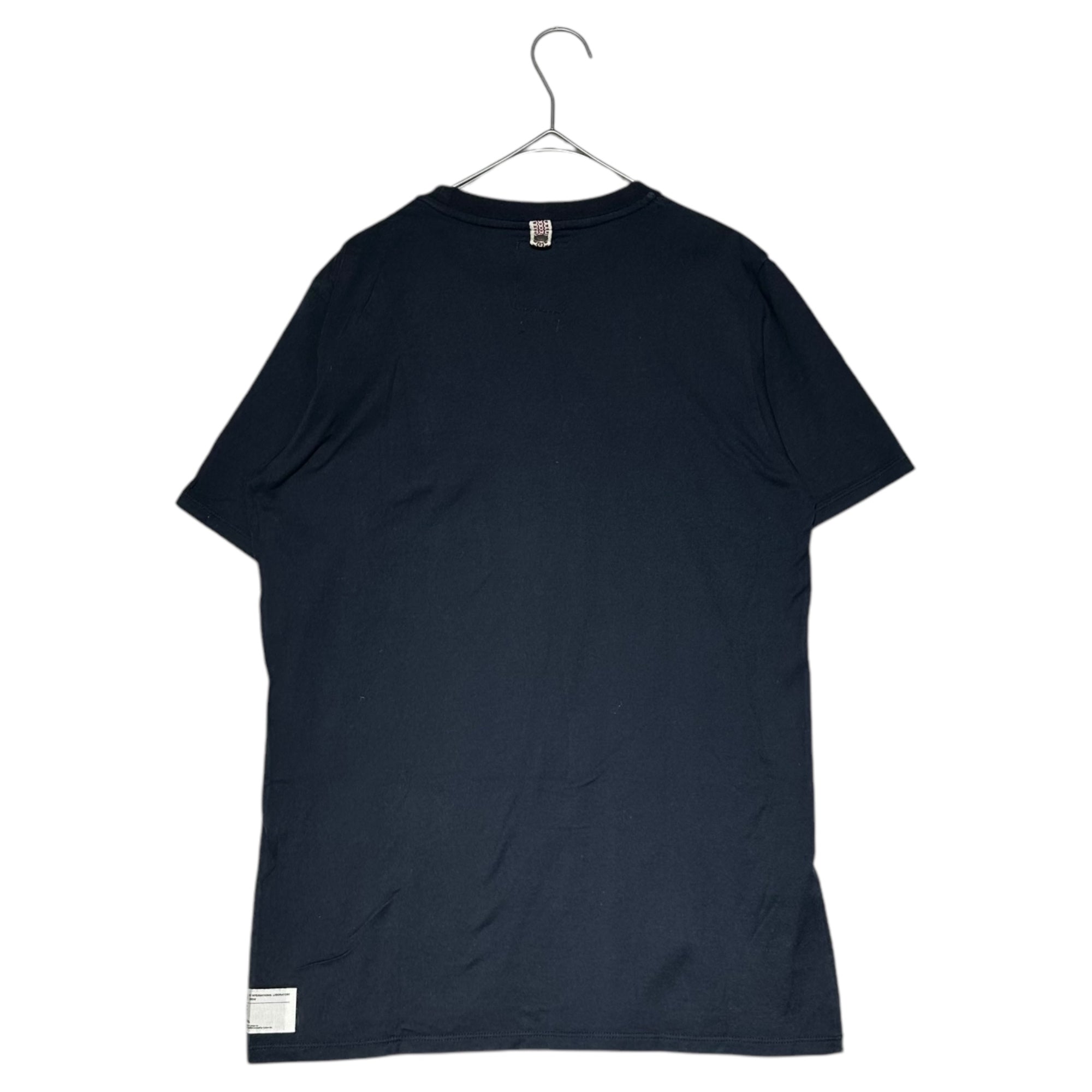 VISVIM(ビズビム/ヴィズヴィム) Beaded Flap Pocket Crew Neck T-Shirt ビーズ装飾 フラップ ポケット クルーネック Tシャツ S ネイビー