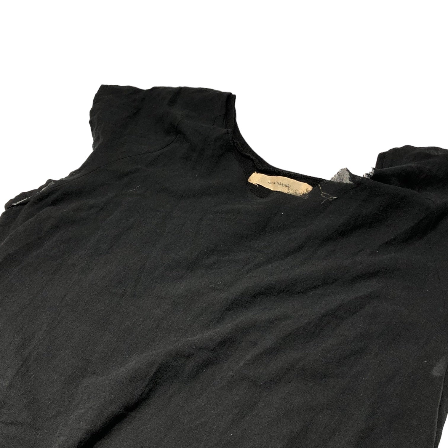 suzuki takayuki(スズキタカユキ) layered dress レイヤード ワンピース S161-07 1(S) ブラック 参考定価37,400円(税込)