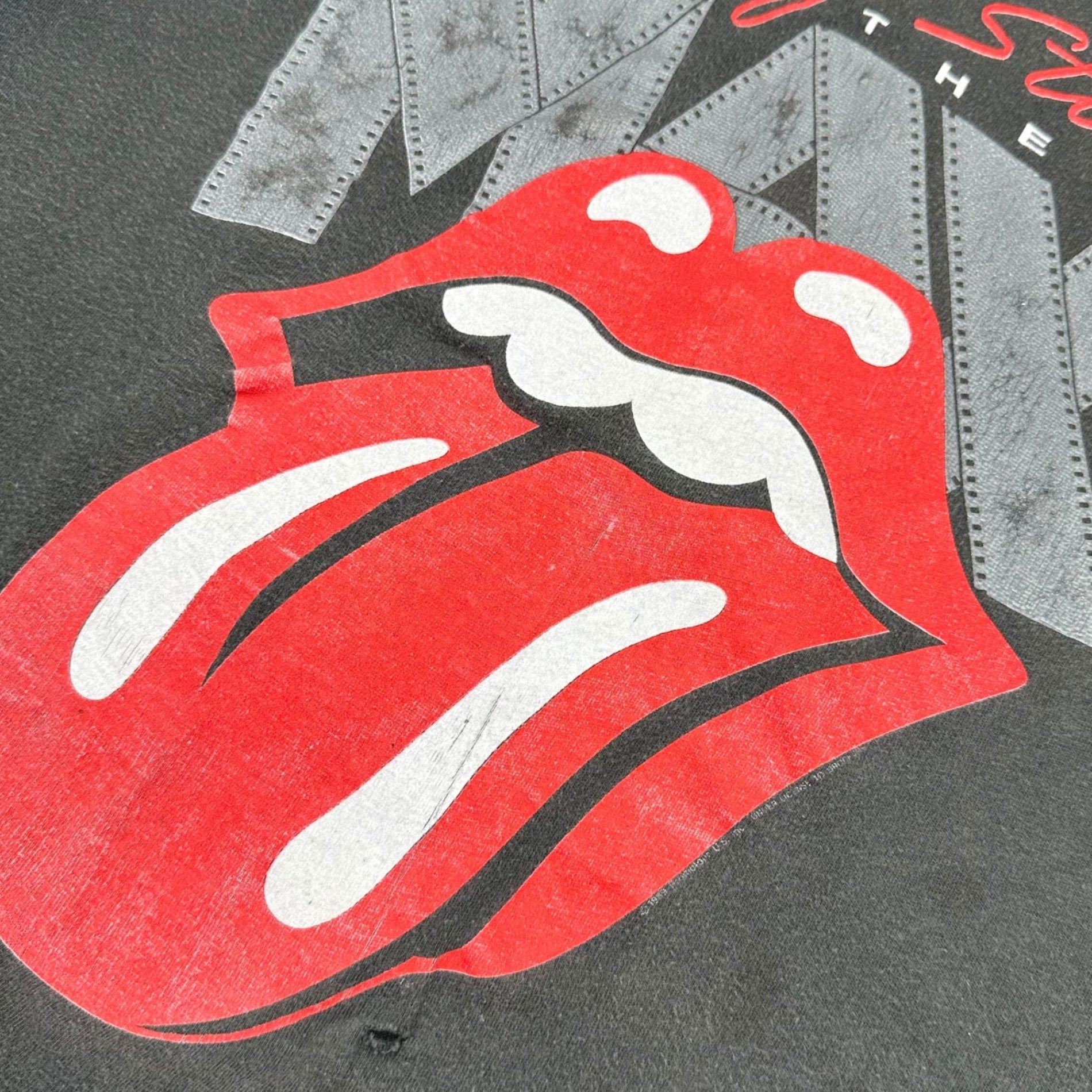 ROLLING STONES(ローリングストーン) 1989 © ”At the MAX” vintage band T-shirt ヴィンテージ バンド Tシャツ 表記無し(S程度) グレー
