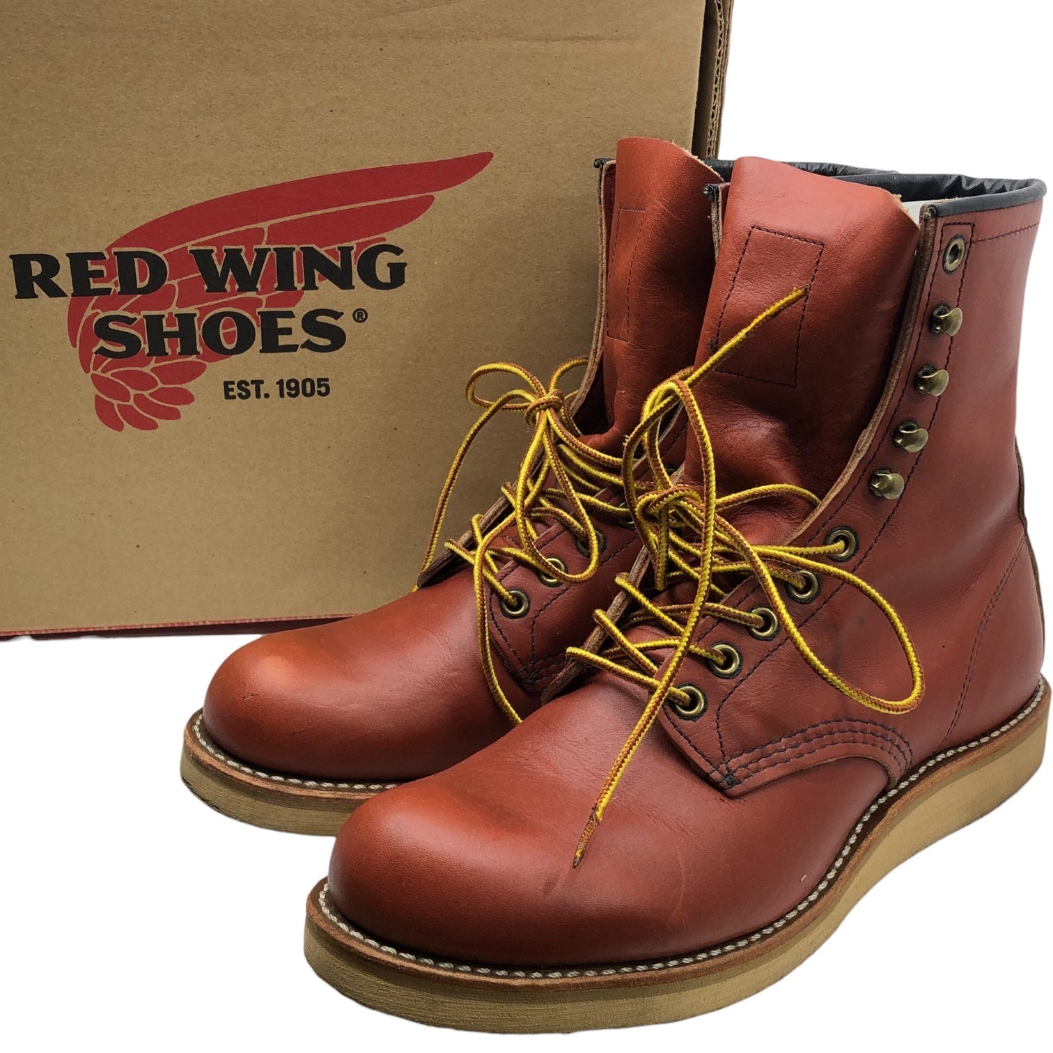 REDWING(レッドウィング) 8” CLASSIC ROUND クラシック ラウンド ワーク ブーツ 2940 8(26cm) ブラウン
