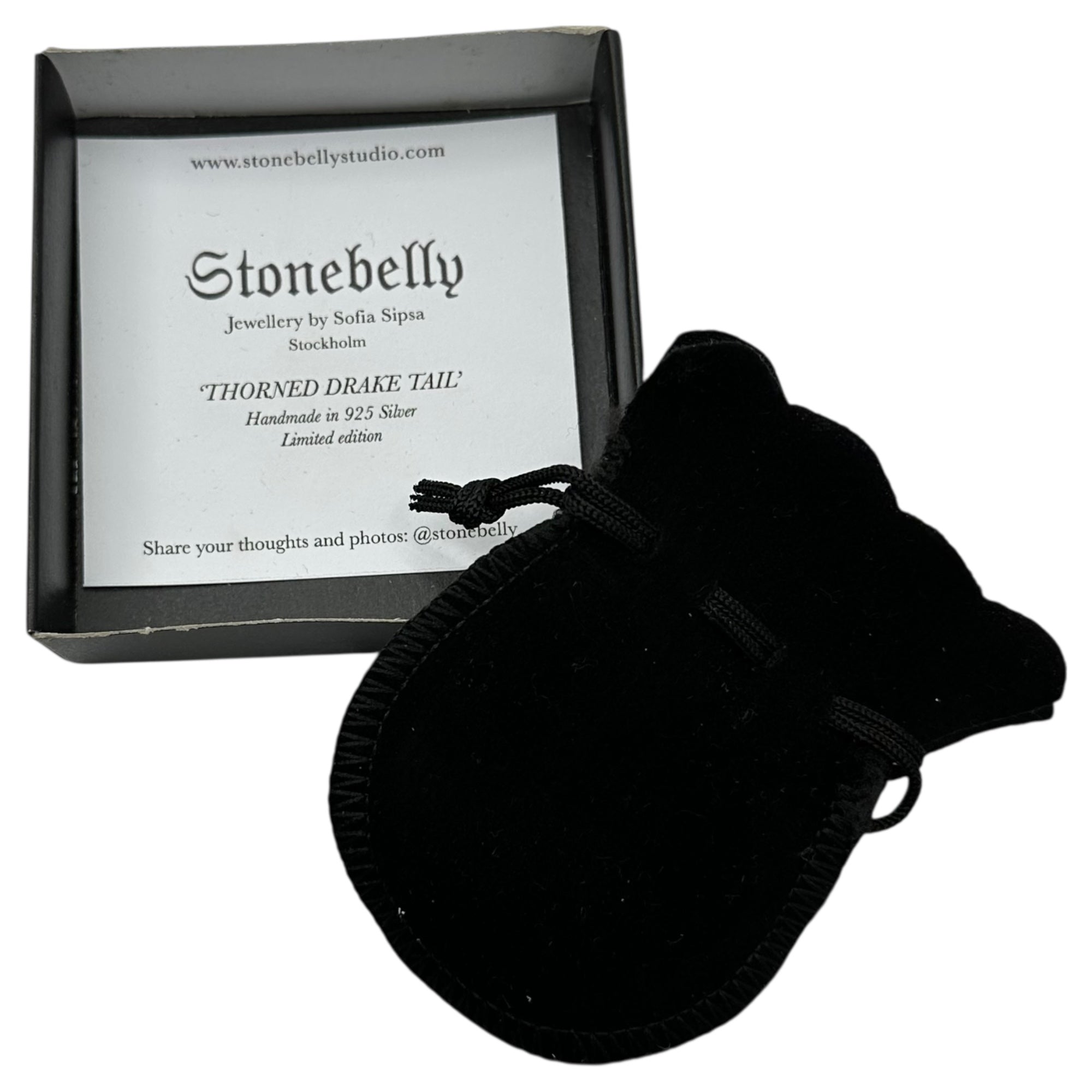 STONE BELLY(ストーンベリー) 925 Silver Thorned Dragon Tail Ring ソーンズ ドラゴンテイル リング シルバー 15号 シルバー 指輪 ストックホルム発ブランド