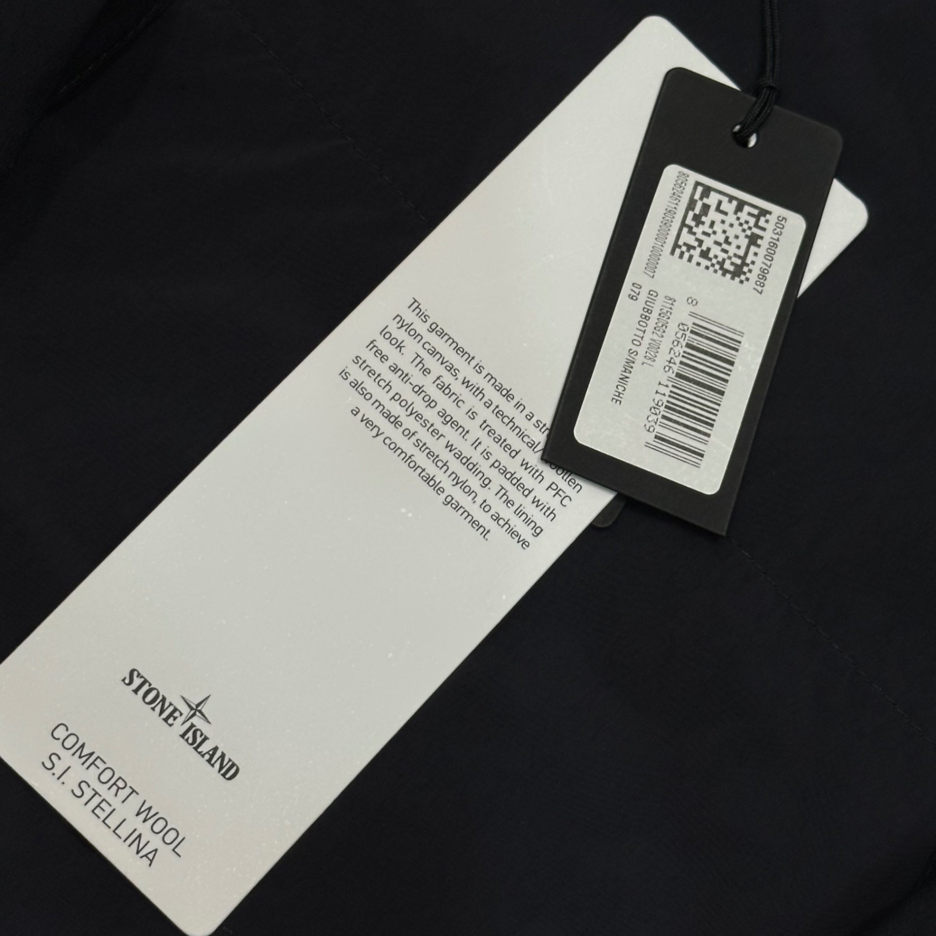 STONE ISLAND(ストーンアイランド) 2024AW Stellina Comfort Wool Layering Vest ステリーナ コンフォート ウール レイヤリング ベスト 8115G05G2 V0028 L ダークネイビー GIUBBOTTO S/MANICHE 中綿