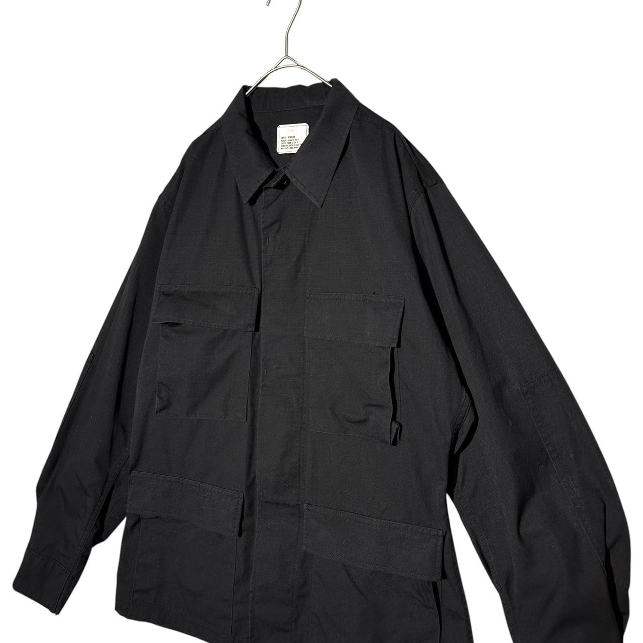 US ARMY(アメリカ軍) 90's BDU JACKET ミリタリー フィールド ジャケット 8415-01-422-1990 SMALL-REGULAR ブラック 90年代 97年製 ヴィンテージ 古着