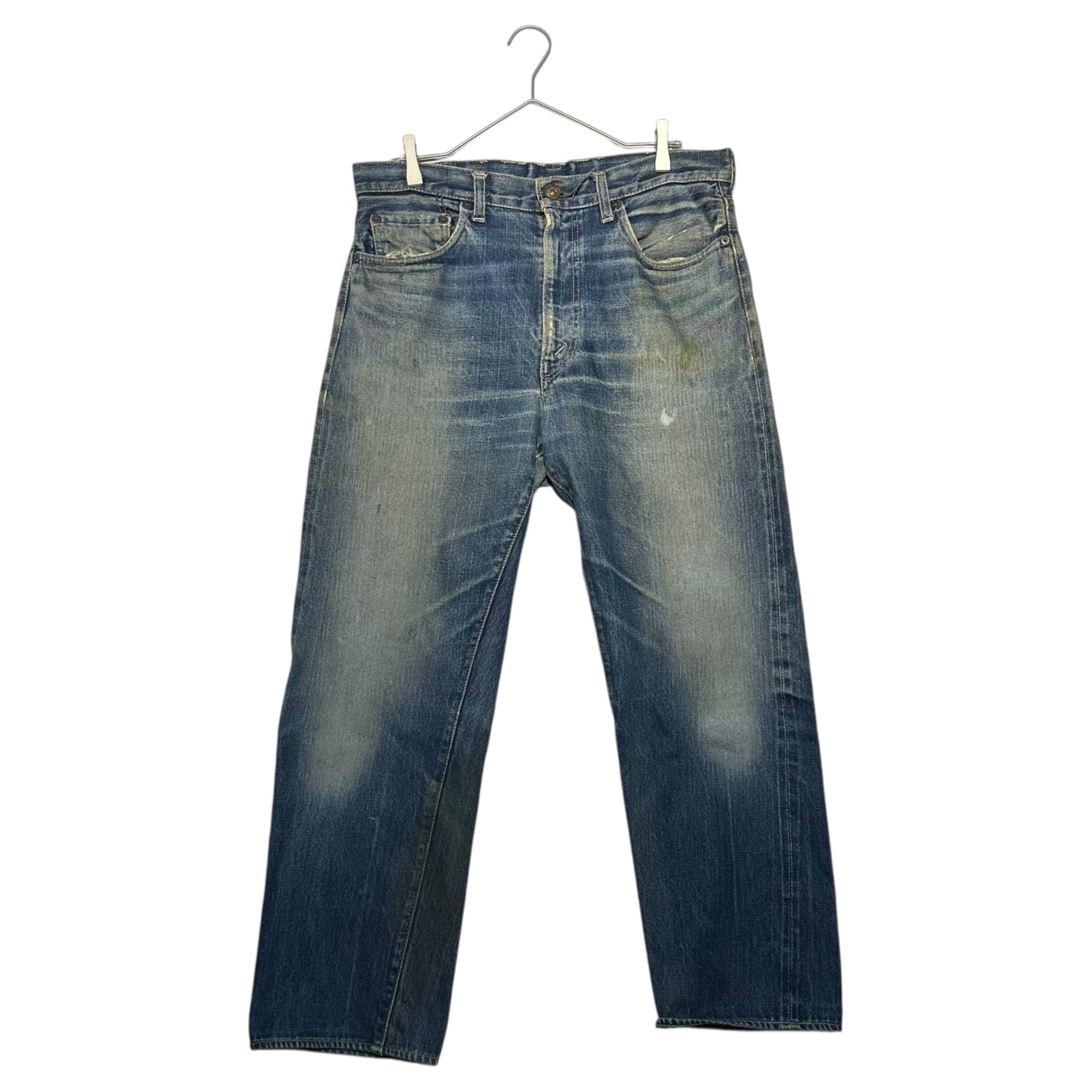 Levi's(リーバイス) 60's~70's 505 BIG E VINTAGE DENIM ヴィンテージ デニム パンツ 実寸90cm程度(W35程度) インディゴ 60年代~70年代 SCOVILL ZIP 裏刻印8 セルビッチ