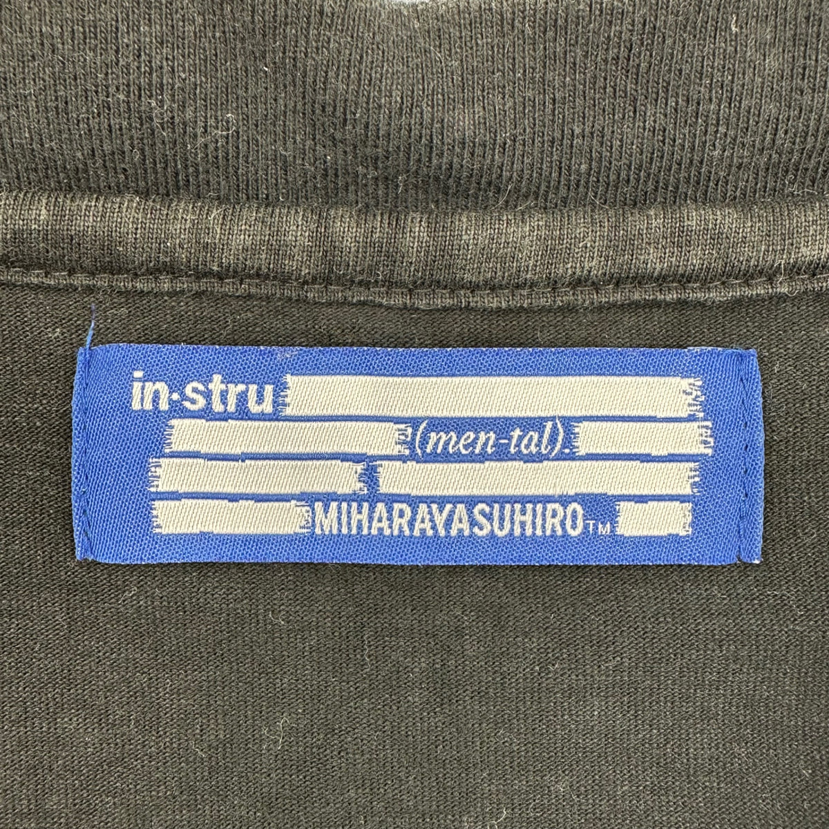 Maison MIHARA YASUHIRO(メゾンミハラヤスヒロ) 【in・stru(men-tal).】 Heavy Weight L/S T-shirt ヘヴィー ウェイト 長袖 Tシャツ I06LT502 50 ブラック