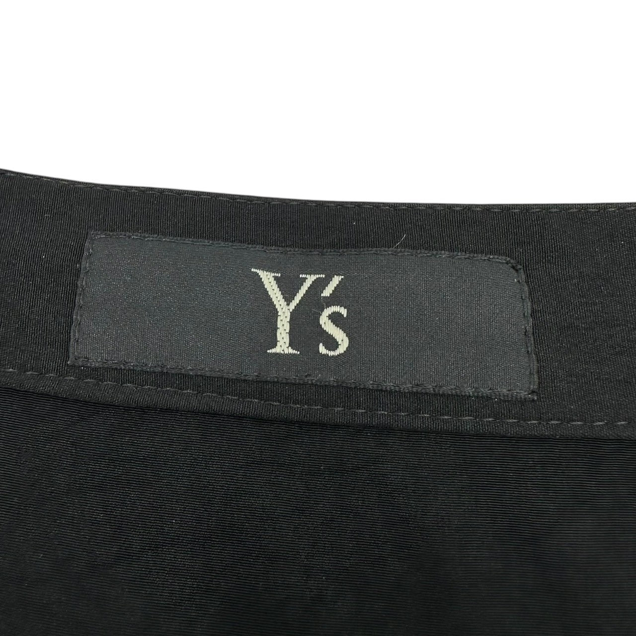 Y's(ワイズ) 10SS Long skirt with tricetate body and cut-out design 切りっ放し デザイン トリアセテート ボディ ロング スカート YJ-S16-500 1(S程度) ブラック