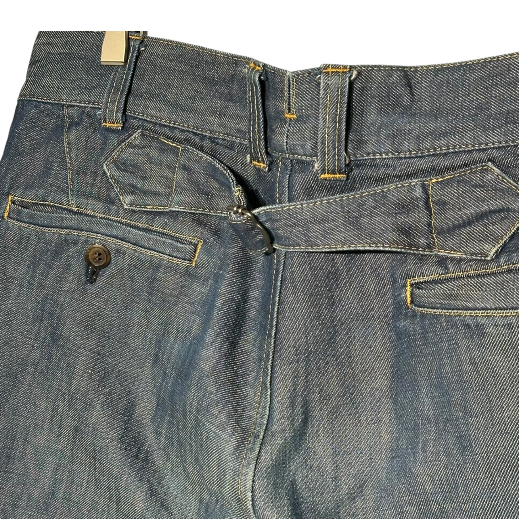 COMME des GARCONS JUNYA WATANABE MAN(コムデギャルソンジュンヤワタナベマン) 13SS Cotton Linen Denim Pants コットン リネン デニムパンツ WK-P026 L インディゴ AD2012