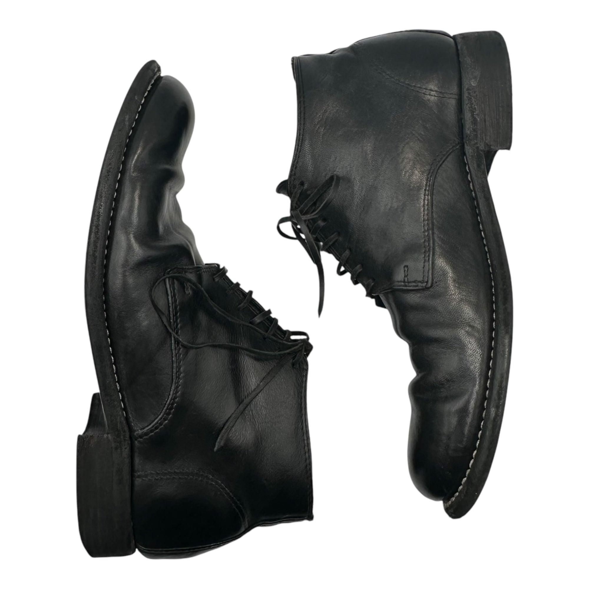 GUIDI(グイディ) Ankle Boots アンクル ブーツ 994 42(約26.5cm〜27.0cm) ブラック チャッカ 革靴 シューズ