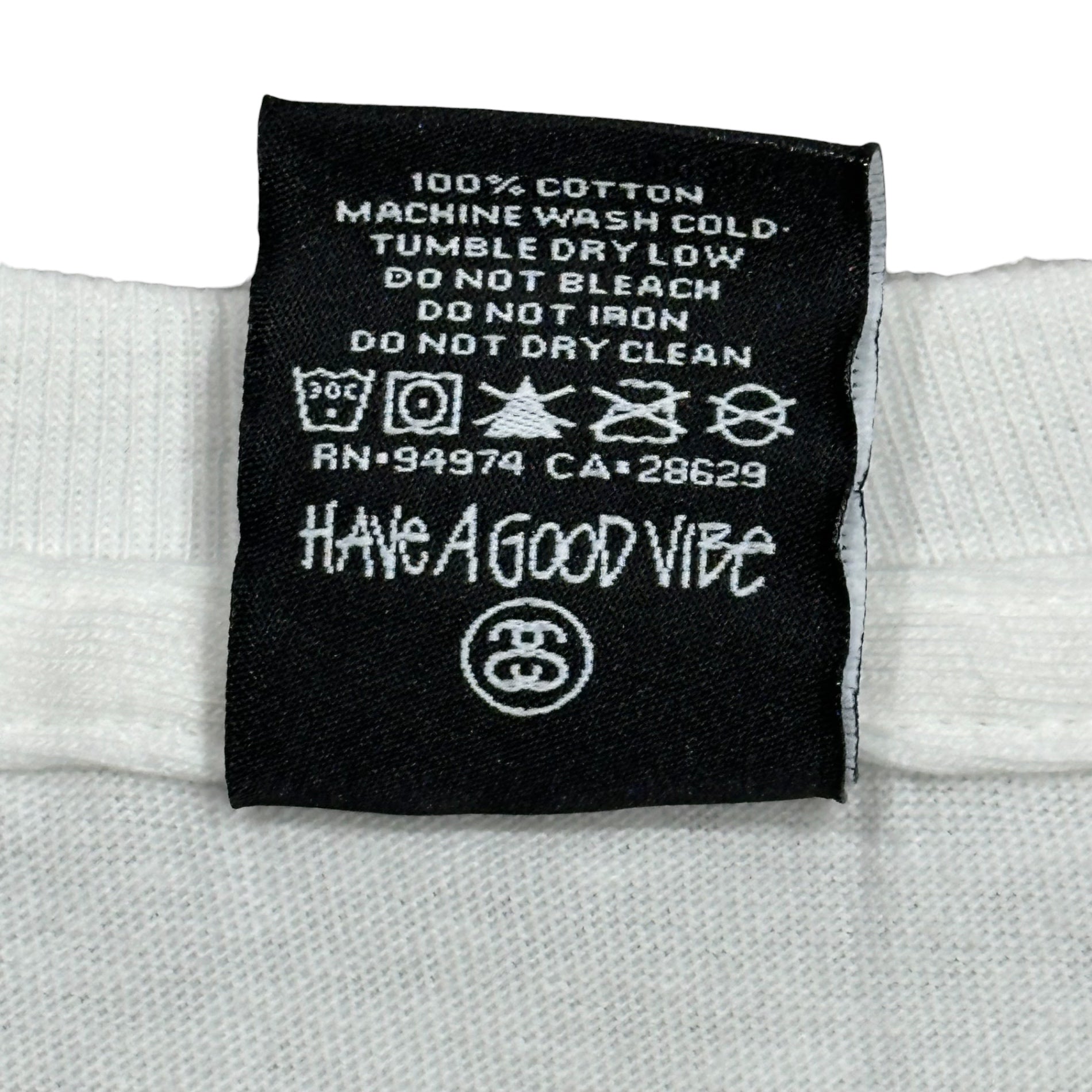 STUSSY×A BATHING APE(ステューシー×アベイシングエイプ) 2010’s 30th Anniversary Tee 30周年記念 Tシャツ M ホワイト ロゴ