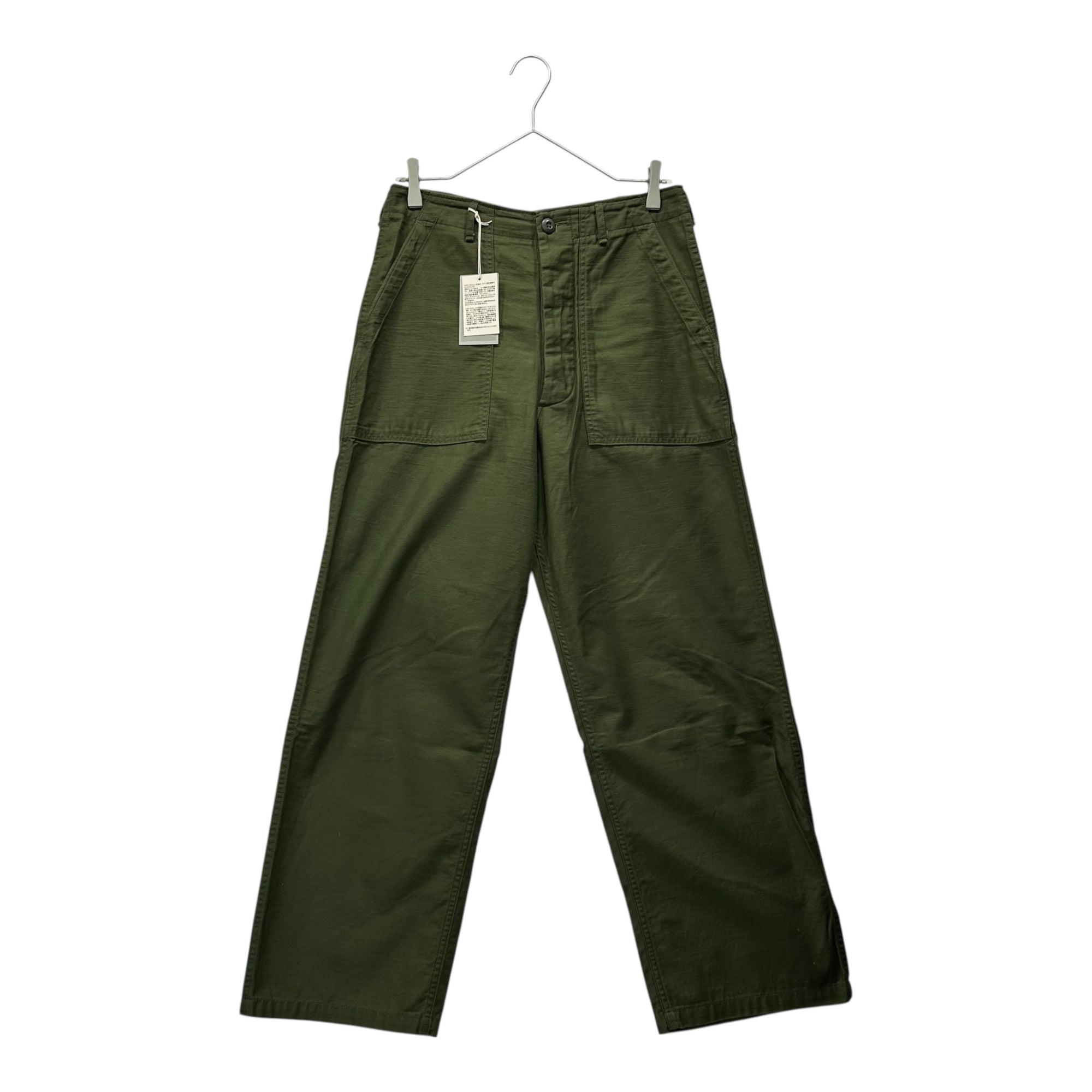 CIOTA(シオタ) 22AW Suvin Cotton Slub Yarn Back Satin Baker Pants スビンコットン ムラ糸 バック サテン ベイカー パンツ PTLM-109M 4 カーキ