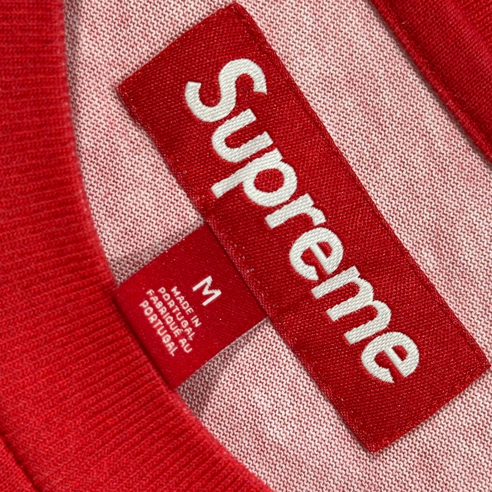 SUPREME(シュプリーム) 2024SS Halftone S/S Top ドット モザイク ロゴ Tシャツ M レッド×ホワイト