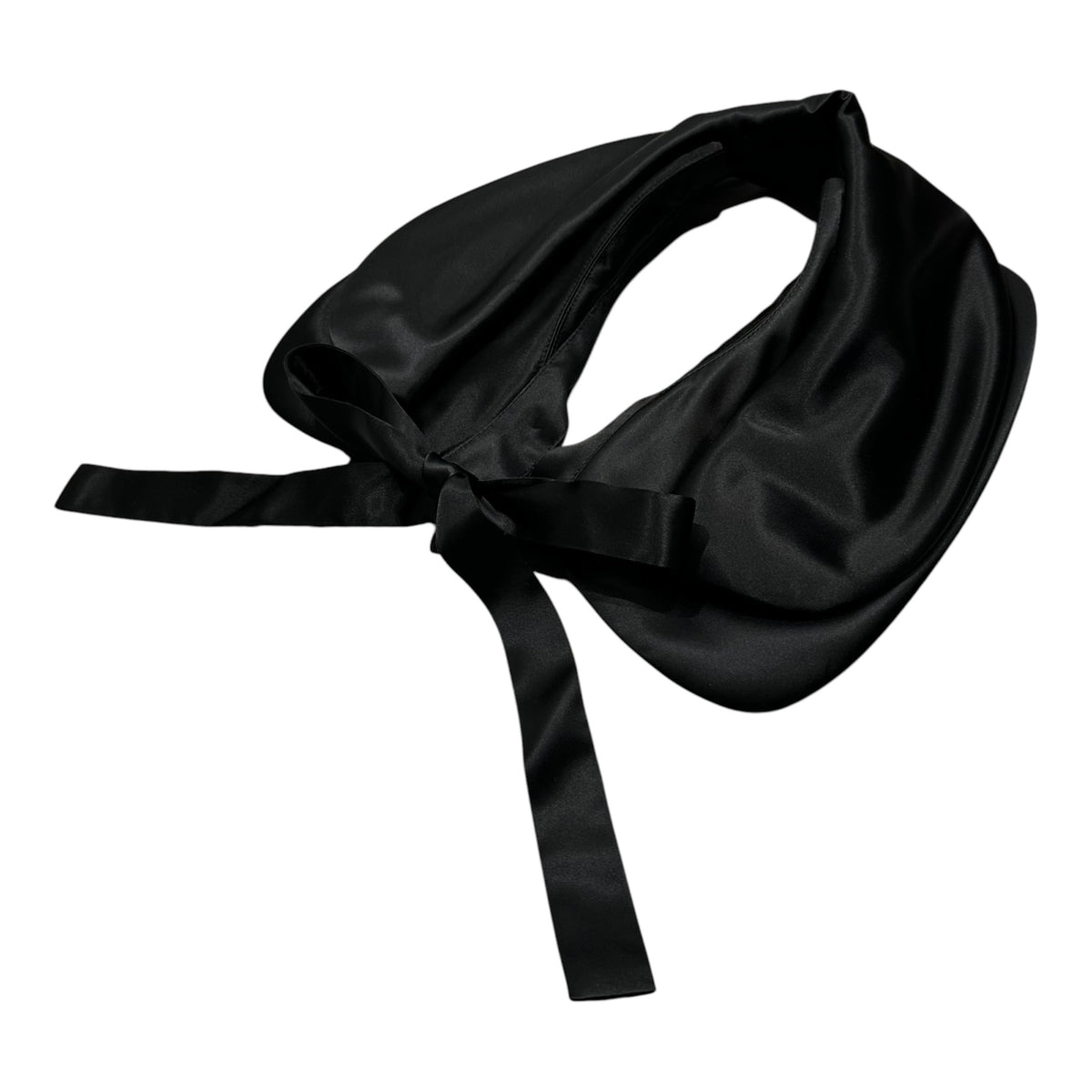 COMME des GARCONS(コムデギャルソン) Satin-Fabric Layered Detachable Collar サテン 地 レイヤード つけ襟 GR-B008 XS ブラック