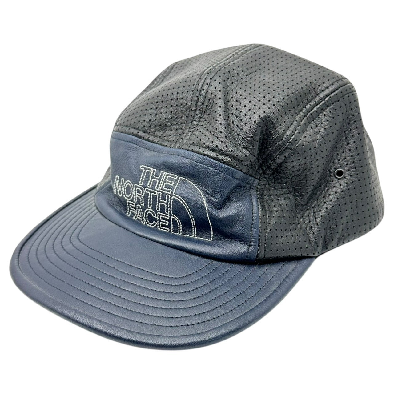 THE NORTH FACE PURPLE LABEL(ノースフェイスパープルレーベル) FIELD LEATHER CAP - NAVY フィールド レザー キャップ NN8900N ブラック 帽子 ラム 本革