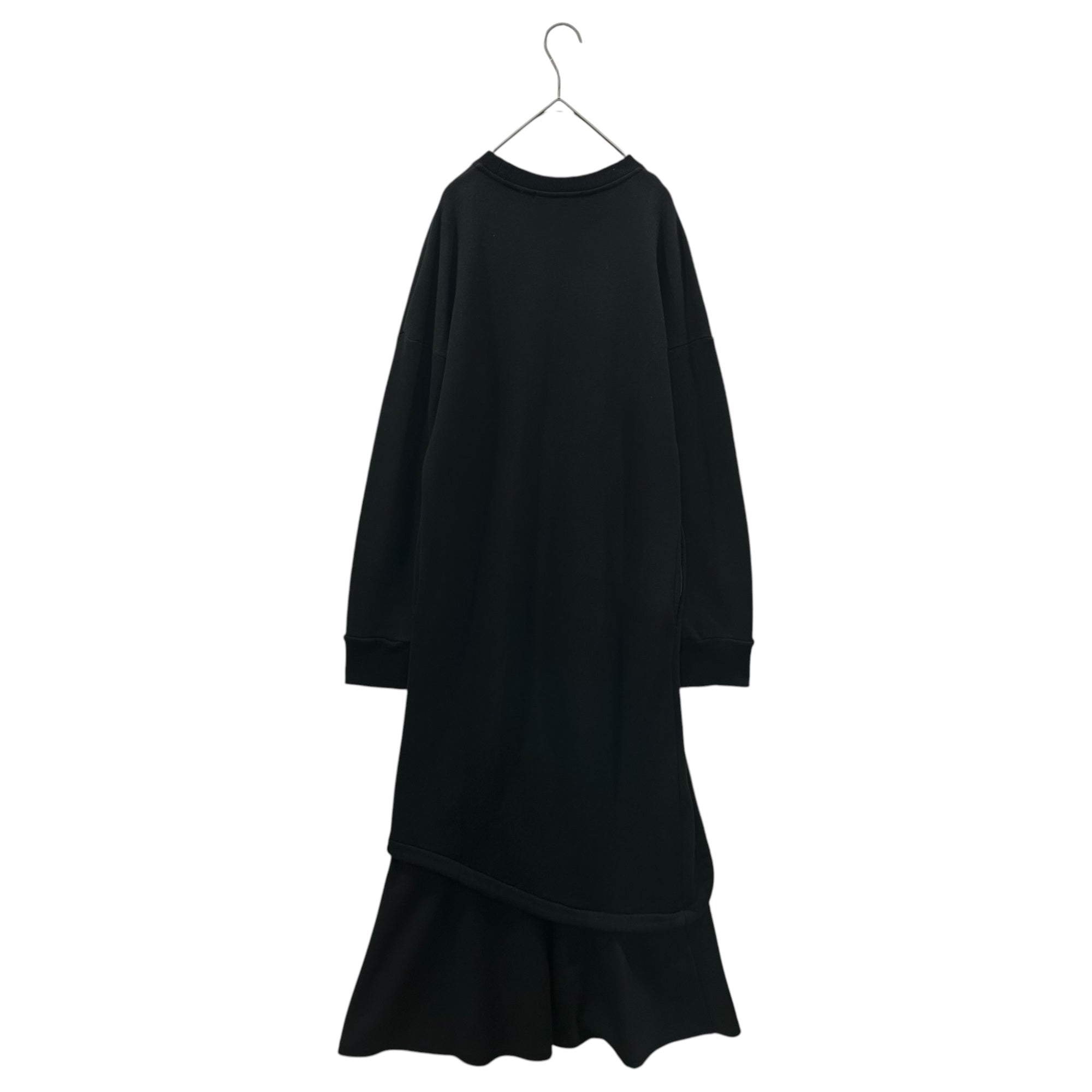 UN3D.(アンスリード) Layered-Touch Sweatshirt Dress レイヤードタッチ スウェット ワンピース 522220300301-02 38(M) ブラック