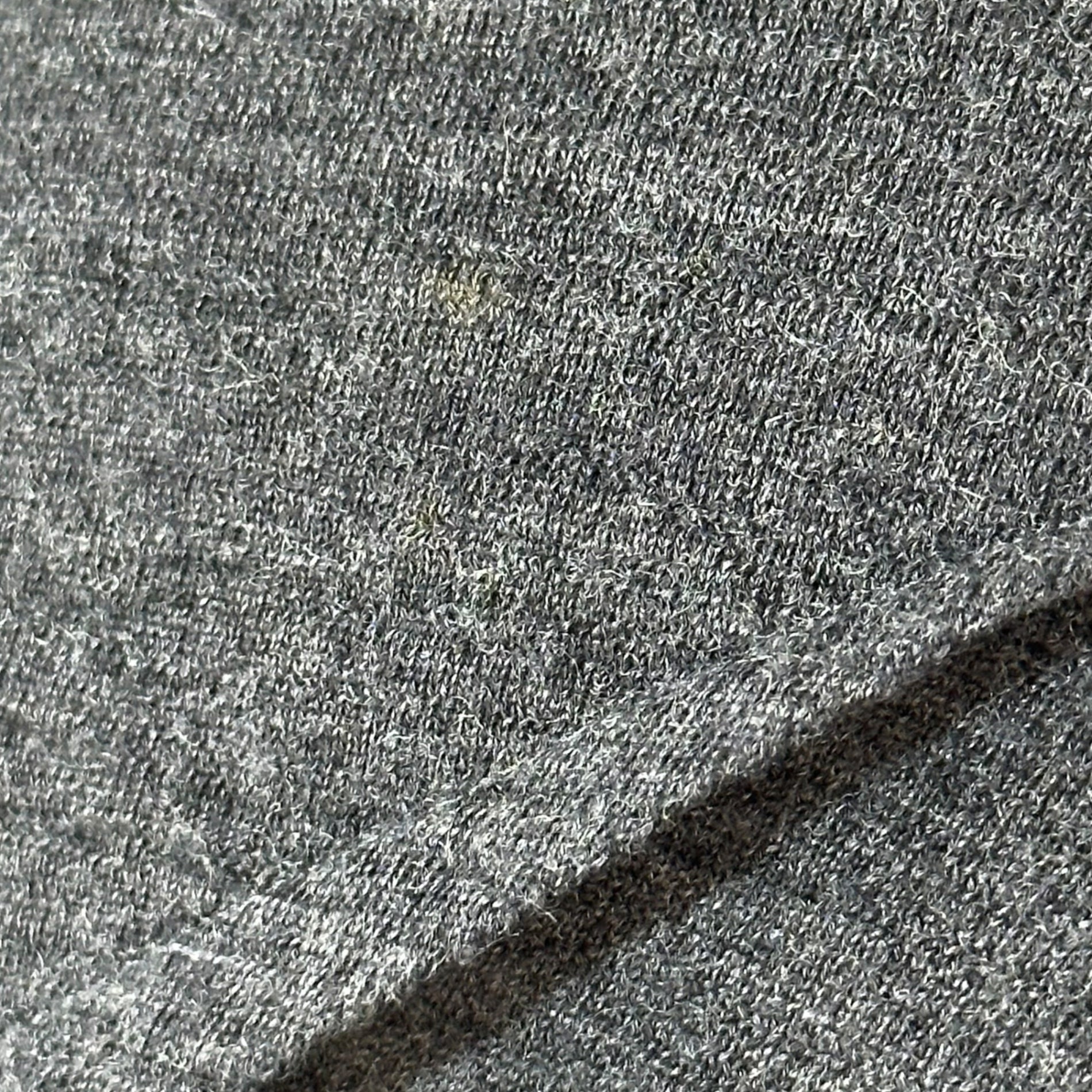 tricot COMME des GARCONS(トリココムデギャルソン) 92AW Asymmetrical design round neck wool knit&sewn アシンメトリー デザイン モックネック ウール ニットソー TT-050560 表記無(M程度) グレー 90's 90年代 AD1992 ヴィンテージ カットソー ニット 長袖