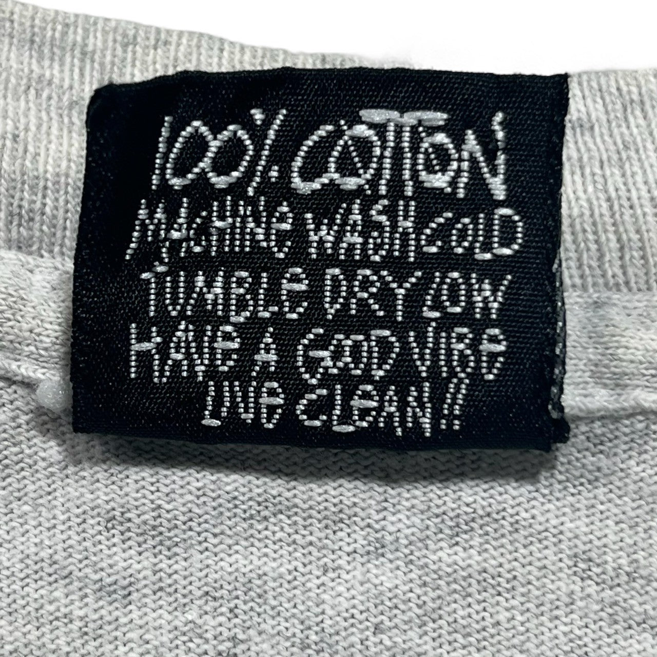 STUSSY(ステューシー) 90’s OLD SKOOL 1992 crown オールドスクール 王冠 Tシャツ 黒タグ SIZE L ライトグレー×ブラック 90年代 OLD STUSSY ショーンフォント