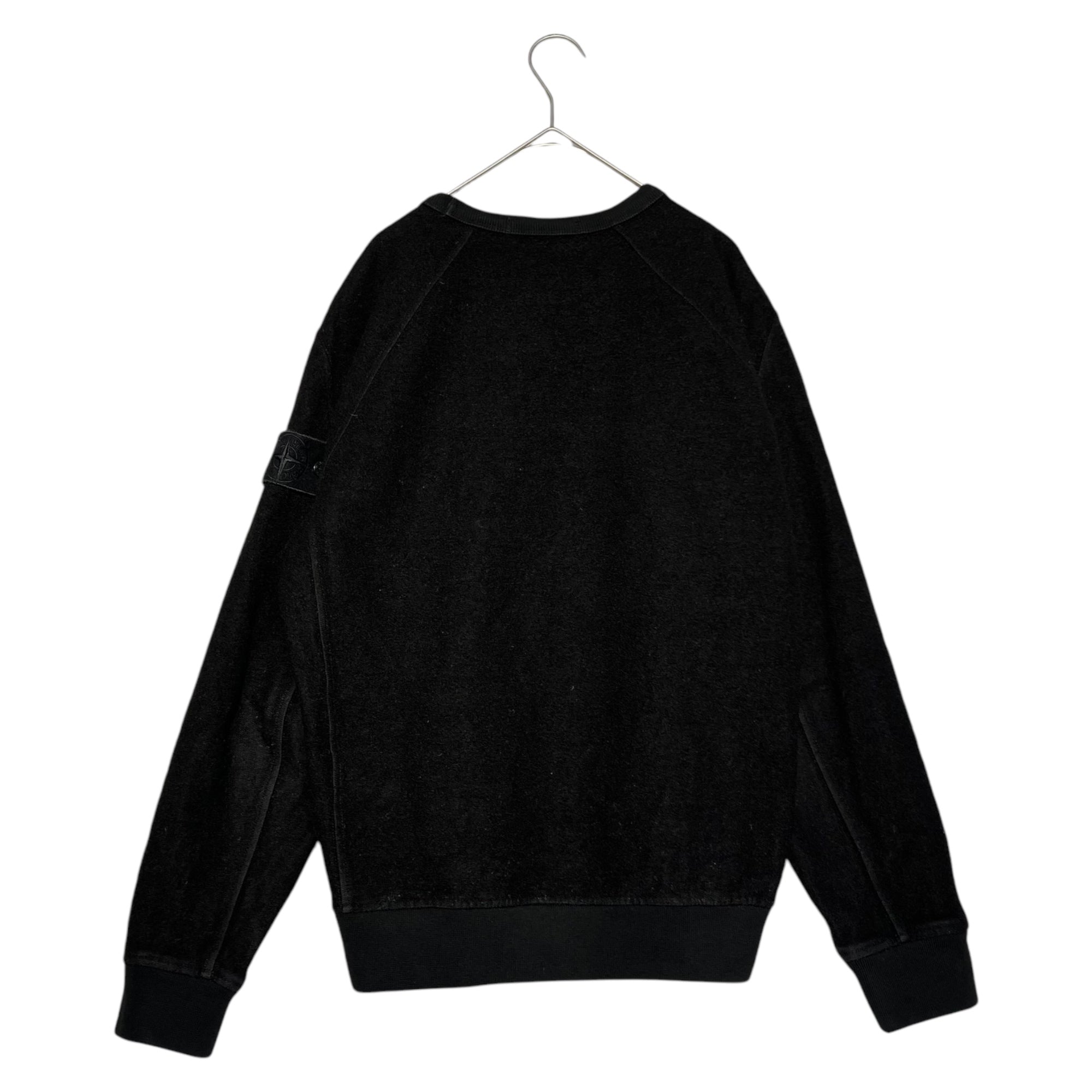 STONE ISLAND SHADOW PROJECT(シャドウプロジェクト) 20AW cotton wool crew neck sweatshirts コットン ウール クルーネック スウェット 7315654F5 M ブラック