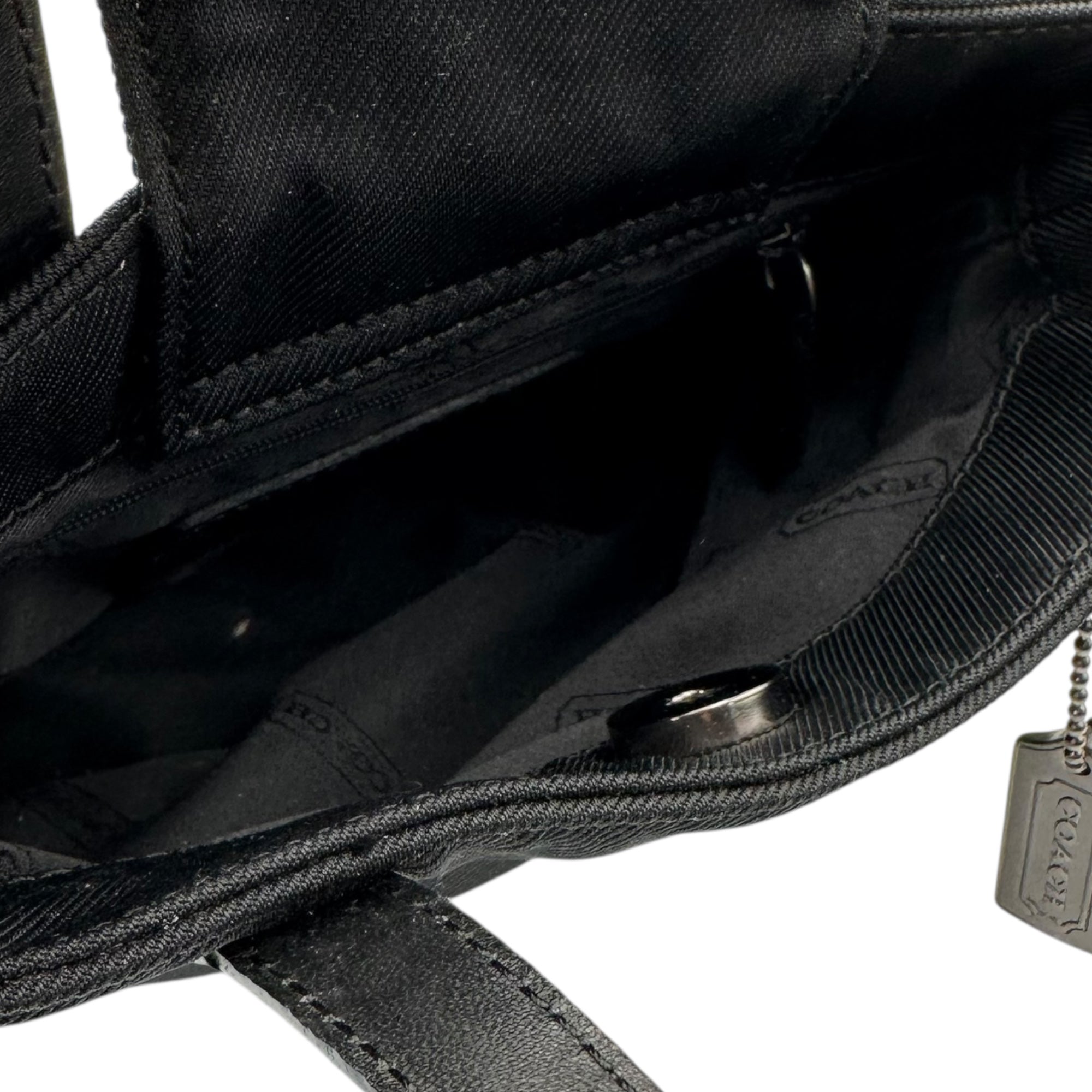 COACH(コーチ) Nylon Mini Handbag ナイロン ミニ ハンド バッグ F0J-8123 ブラック