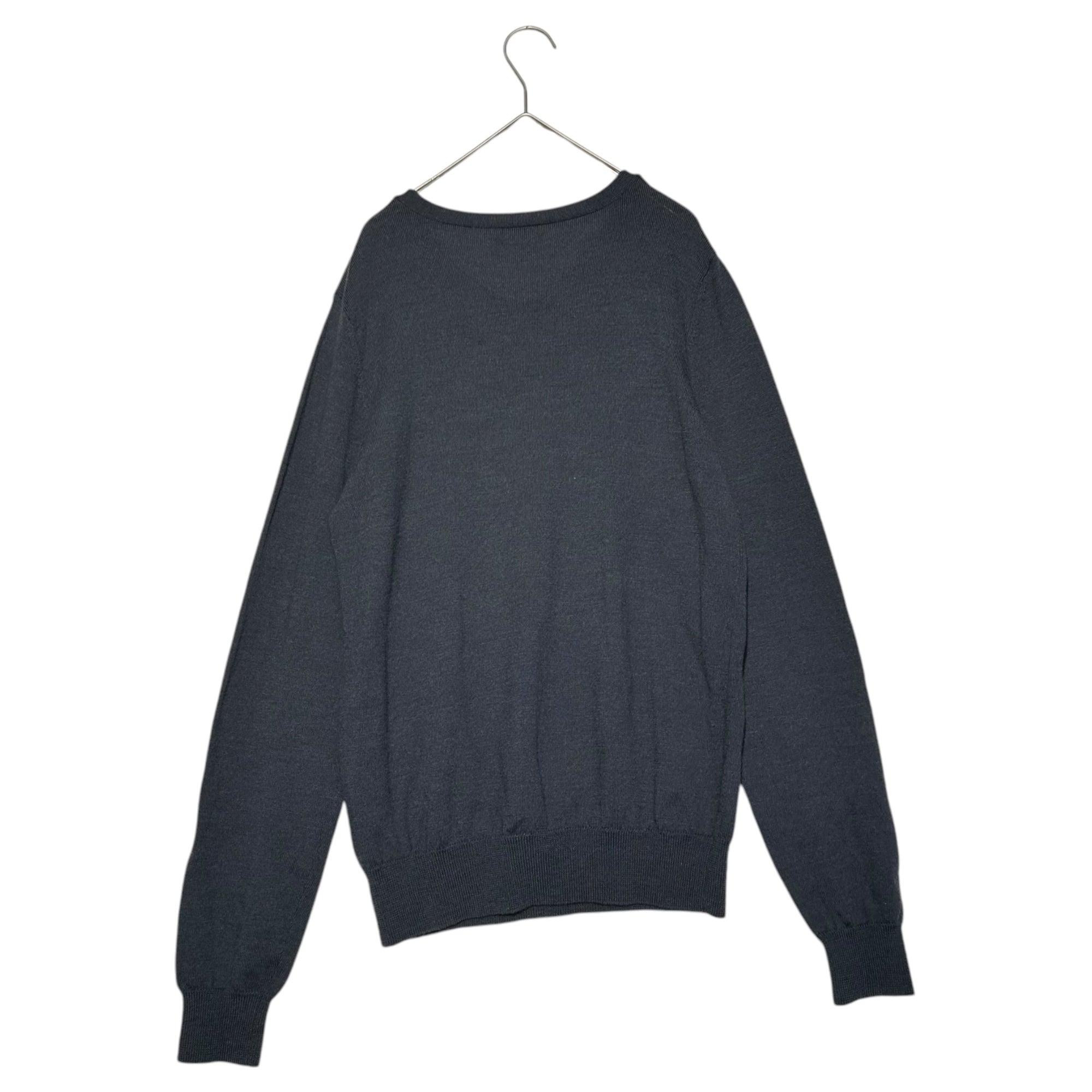 DRIES VAN NOTEN(ドリスヴァンノッテン) V neck wool knit Vネック ウール ニット M ネイビー